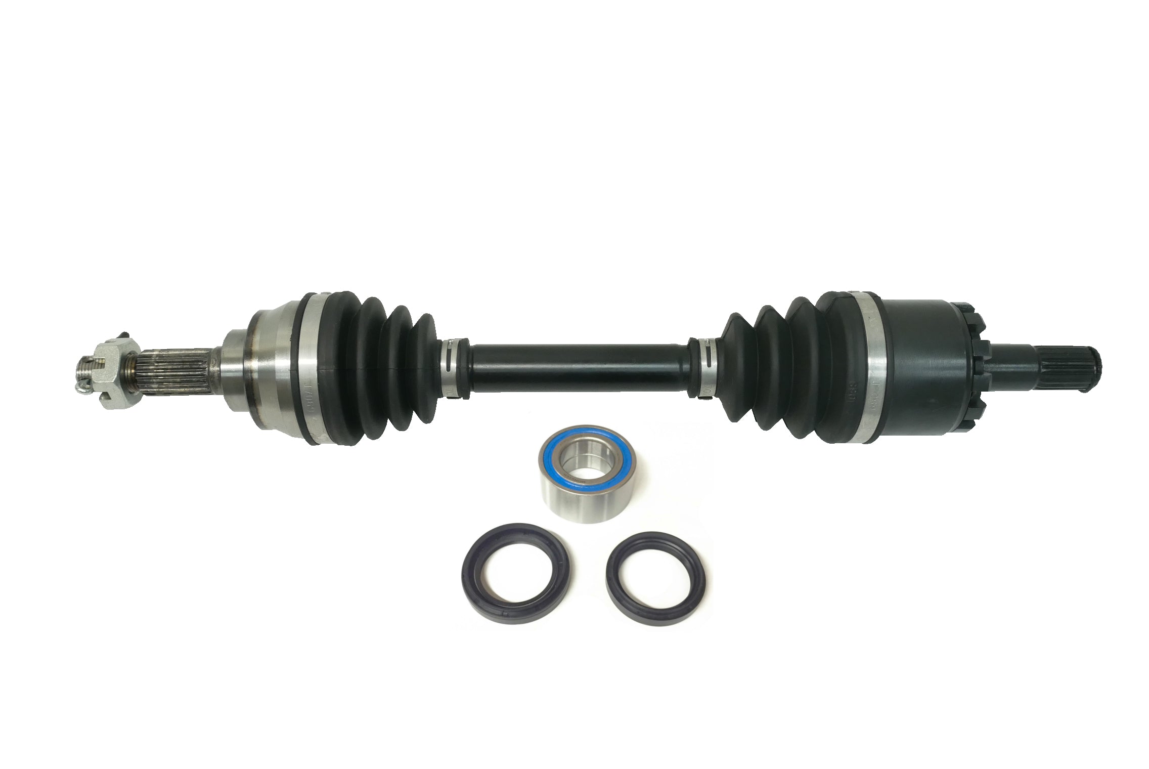 Precision Front Left Axle & Brg for Kawasaki Prairie 360 650 700 Brute Force 650