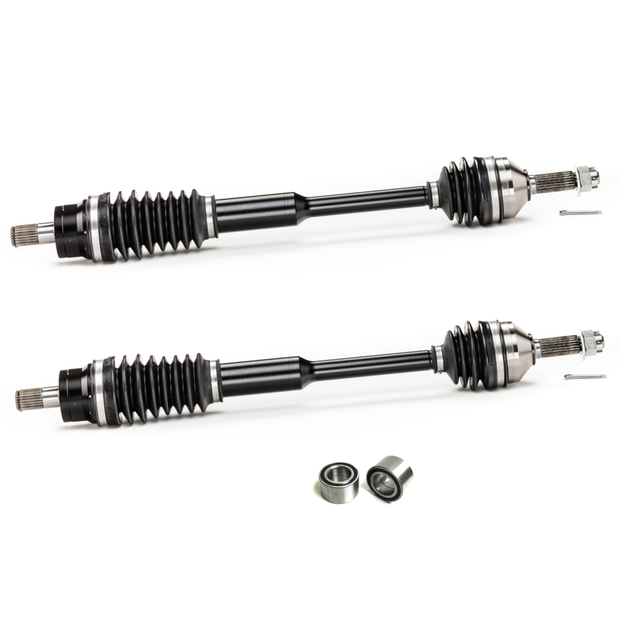 Monster XP Series Front CV Axles & Brgs for Kawasaki 59266-0037, 59266-0028, Left & Right, Telescoping, Built Tough, 4340 Chromoly Steel, Direct Fit, Factory Length with 4" of Travel 1