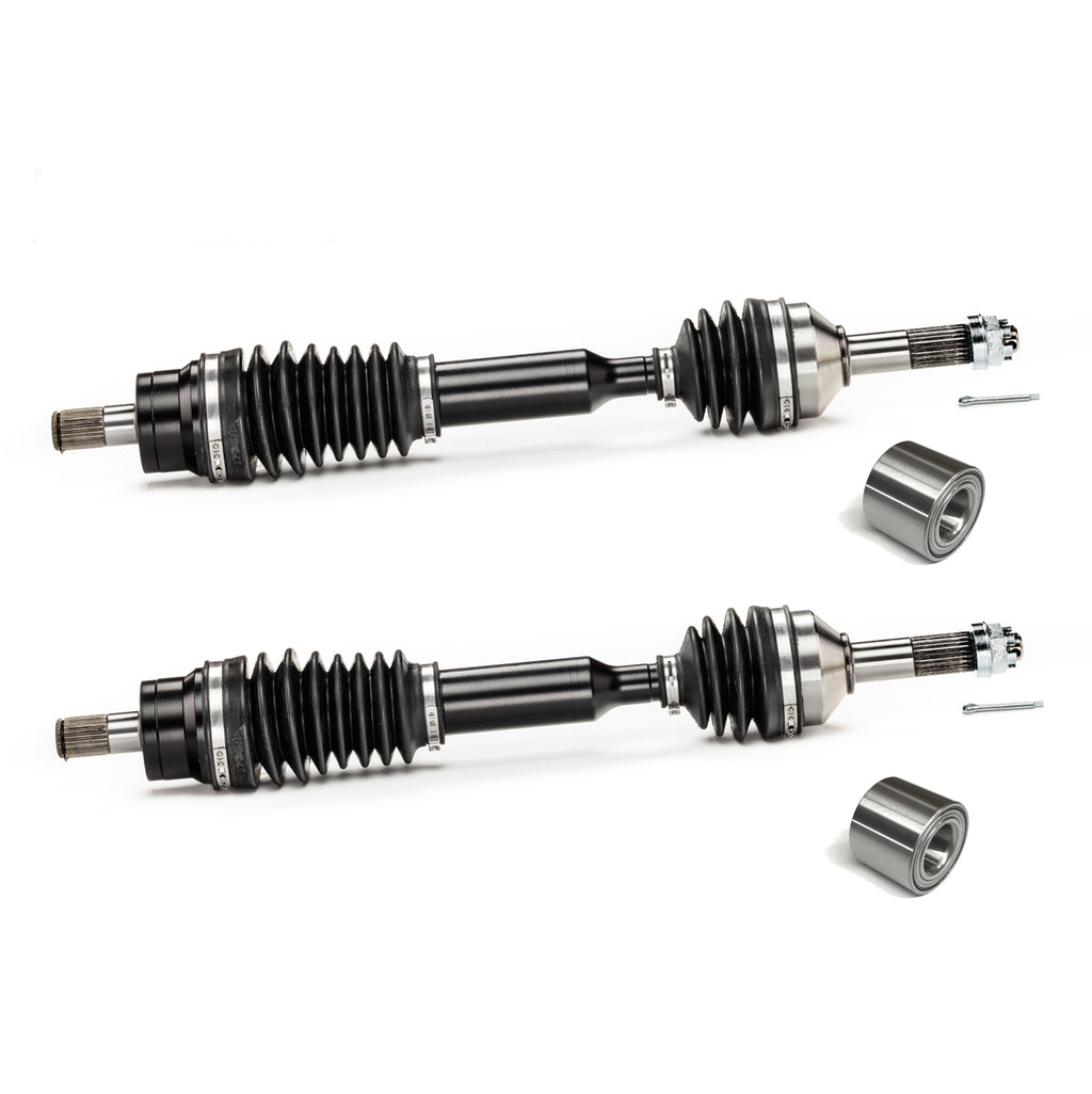 Monster XP Series Rear CV Axles & Brgs for Kawasaki  59266-0002, 59266-0023, Left & Right, Telescoping, Built Tough, 4340 Chromoly Steel, Direct Fit, Factory Length with 4" of Travel