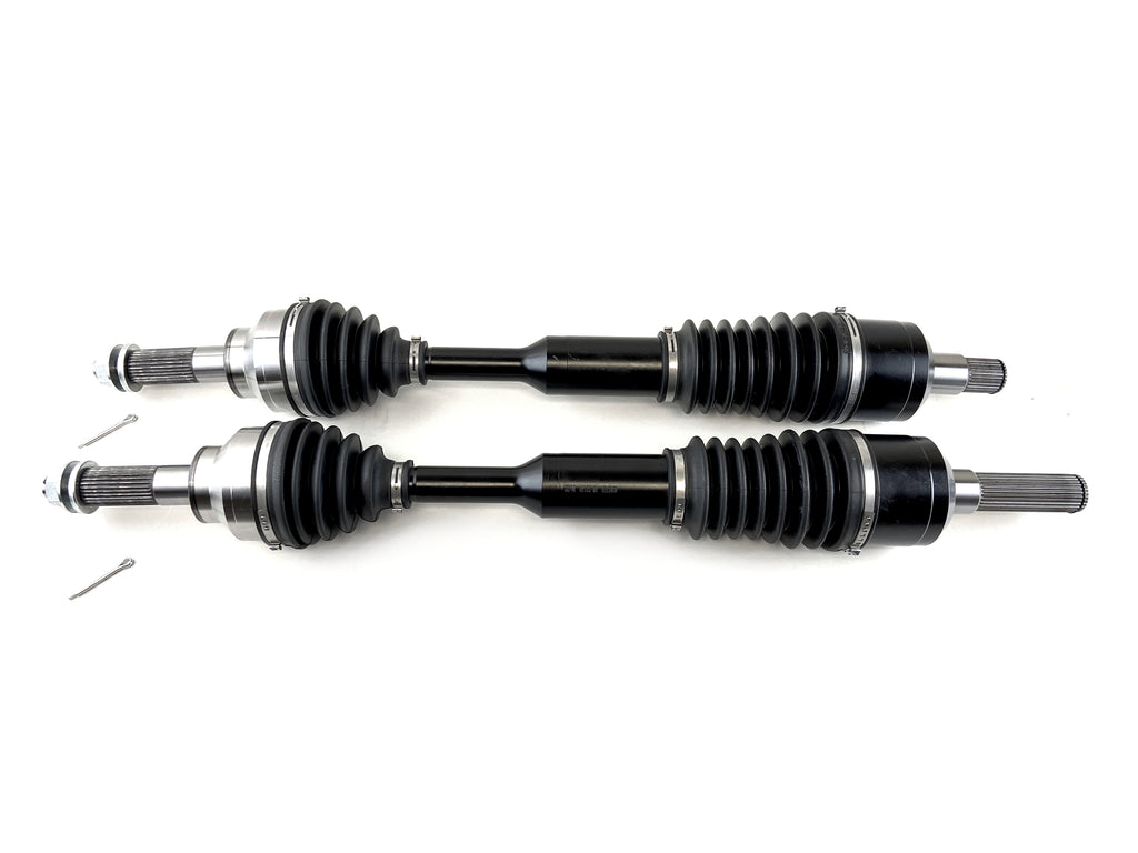 Monster XP Series Rear CV Axles for Kawasaki 59266-0049, 59266-0050, Mule PRO, Left & Right, Telescoping, Built Tough, 4340 Chromoly Steel, Direct Fit, Factory Length with 4" of Travel 1