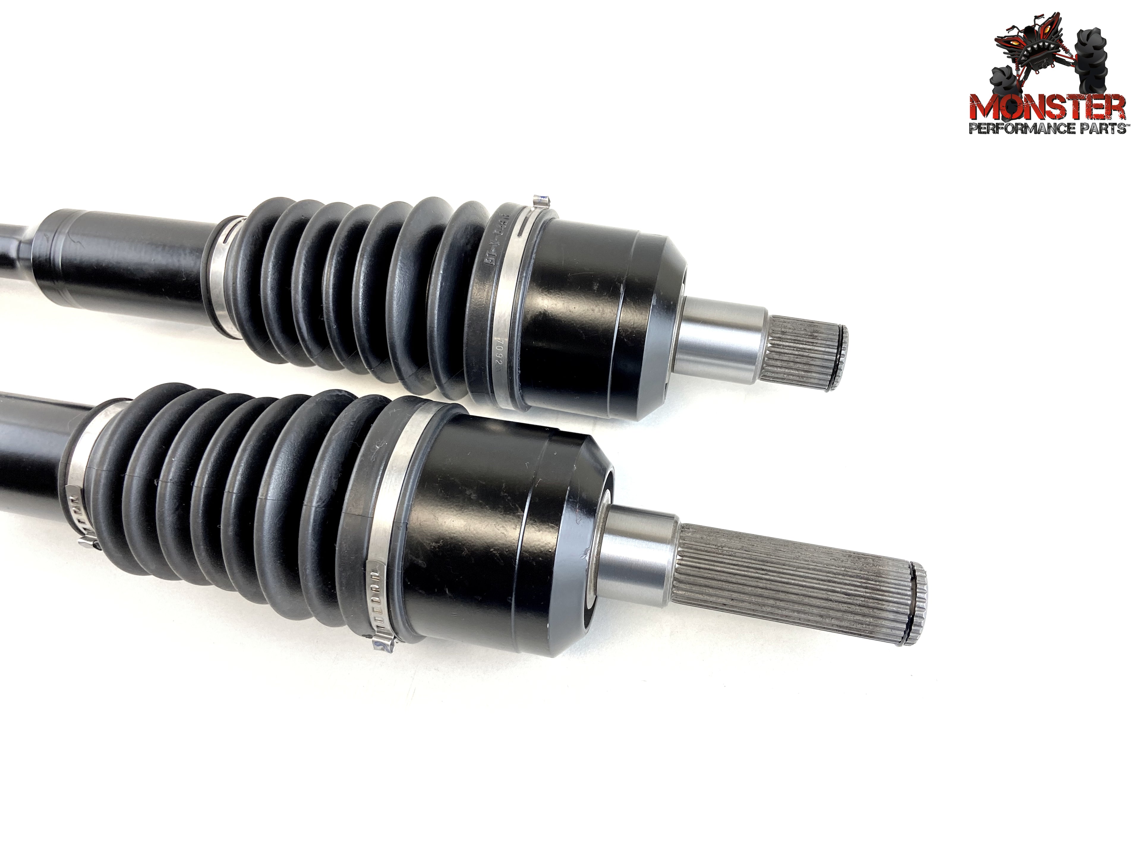 Monster XP Series Rear CV Axles for Kawasaki 59266-0049, 59266-0050, Mule PRO, Left & Right, Telescoping, Built Tough, 4340 Chromoly Steel, Direct Fit, Factory Length with 4" of Travel 3