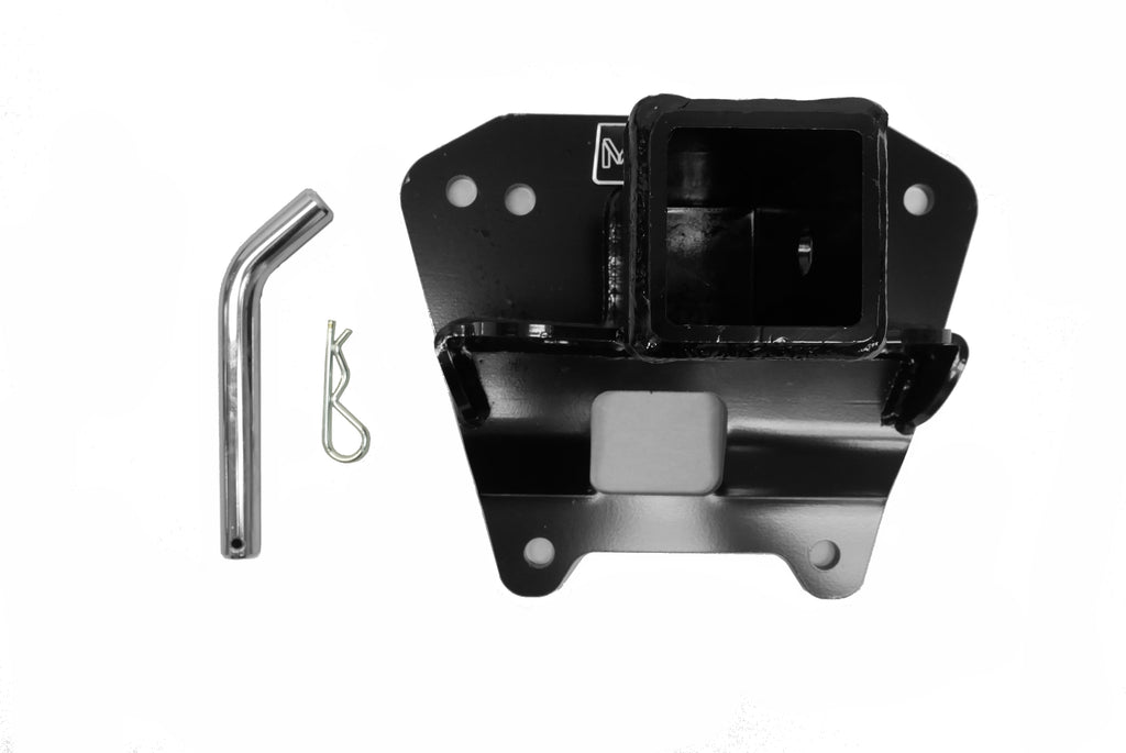 Monster 2" Rear Hitch Receiver for Polaris RZR XP XP4 1000, Black, Steel 2