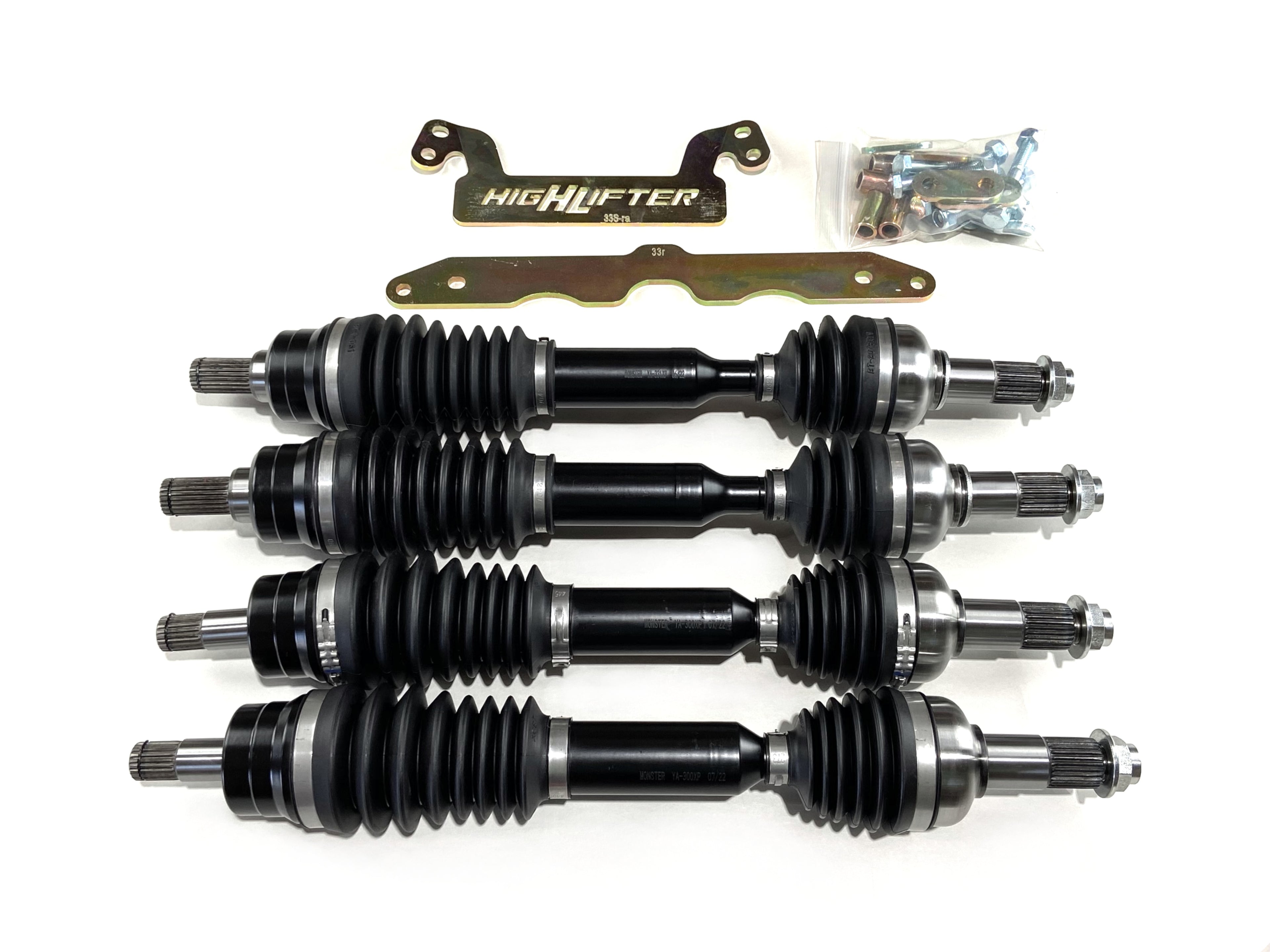 Monster XP Series CV Axle Set with Lift Kit for Yamaha Grizzly 550 & 700