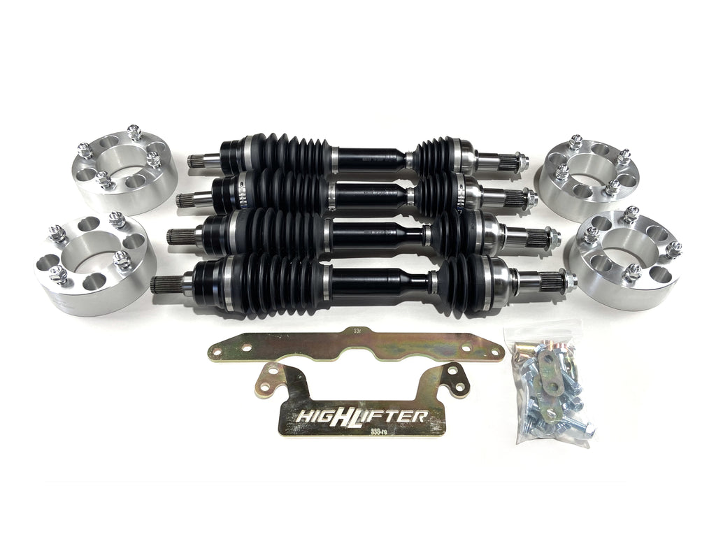 Monster XP Series CV Axle Set with 2" Lift & Spacers for Yamaha Grizzly 550 700