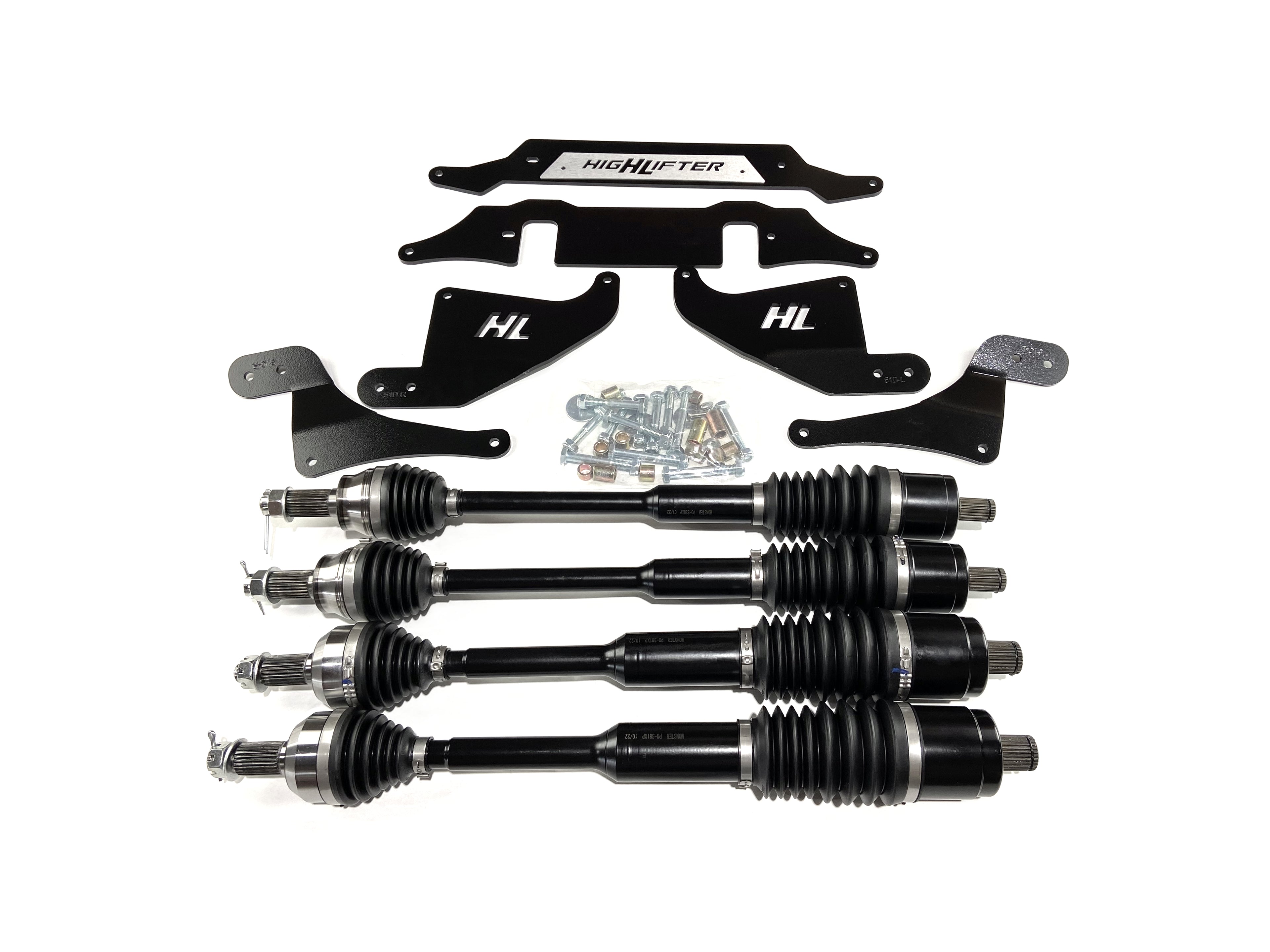 Monster XP Series CV Axle Set with 2" Lift Kit for Polaris RZR S 900 RZR S 1000