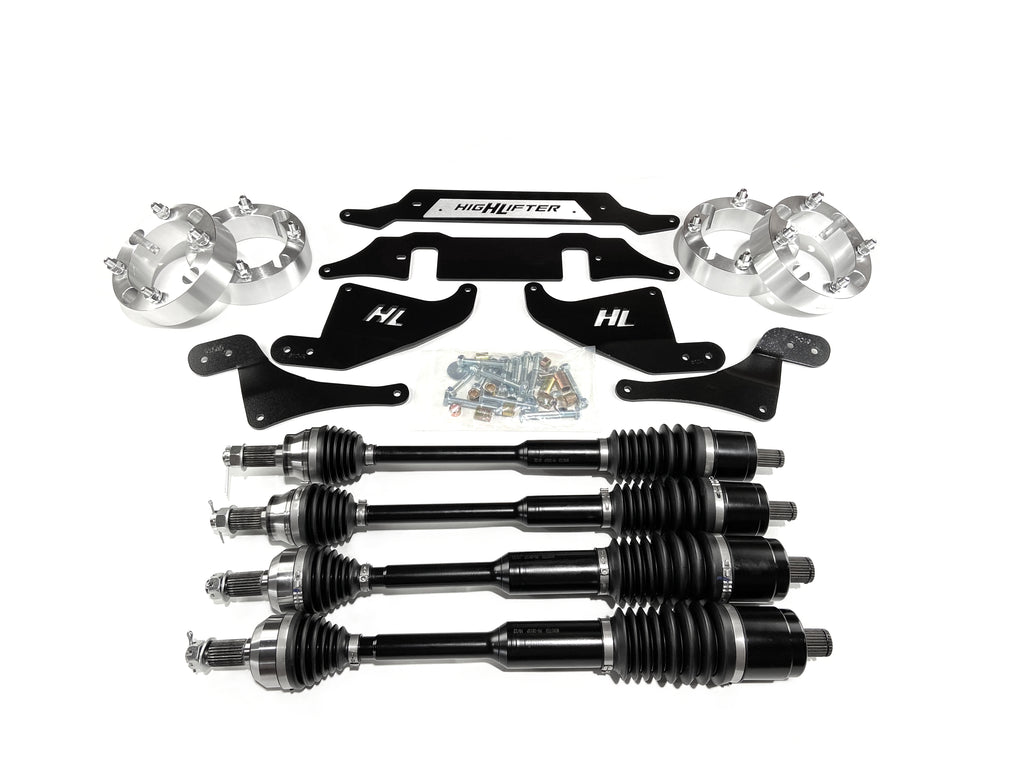Monster XP Series Axle Set with 2" Lift & Spacers for Polaris RZR S 900/S 1000
