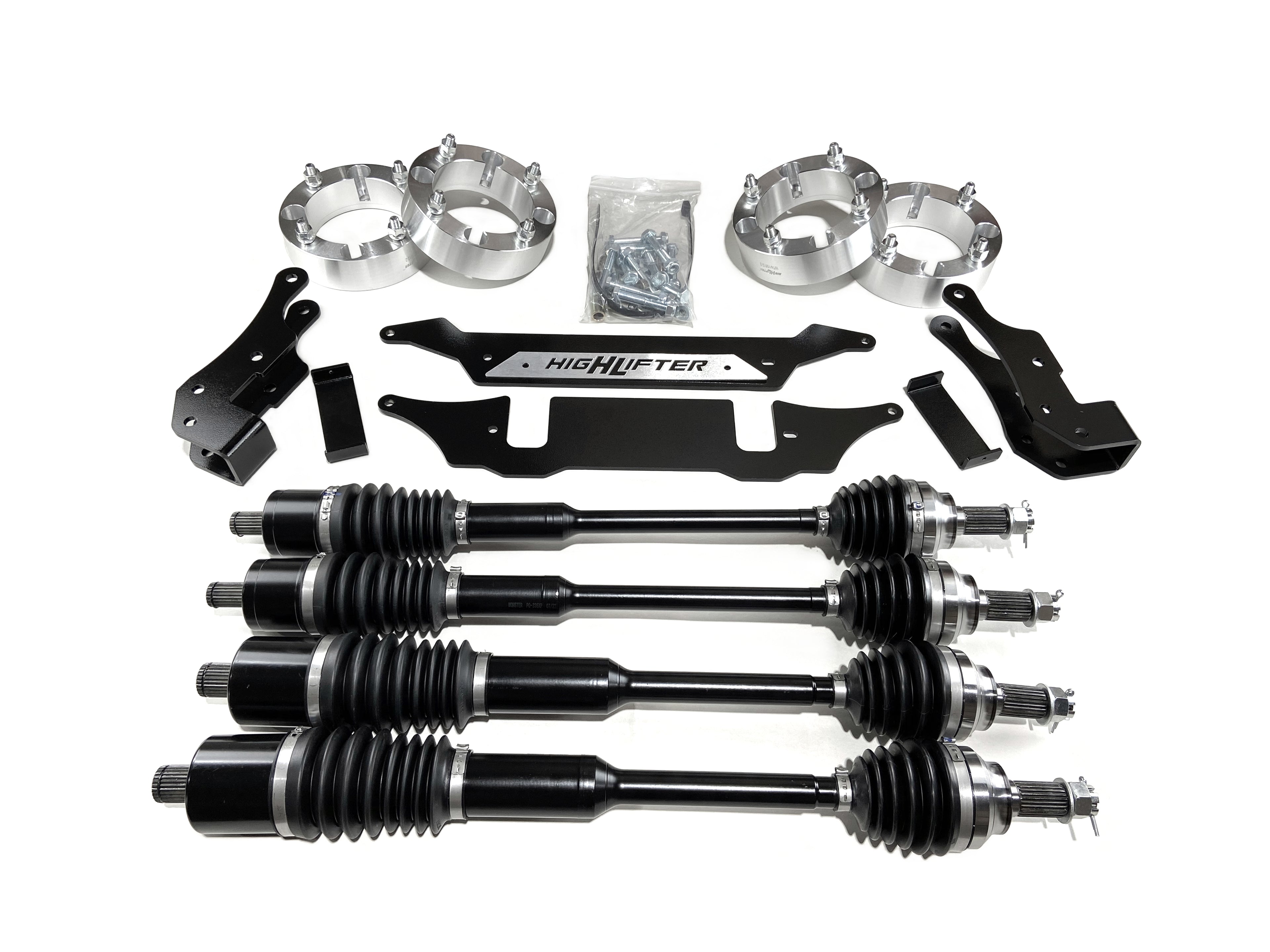 Monster XP Series Axle Set with 3" Lift & Spacers for Polaris RZR XP 1000 16-19