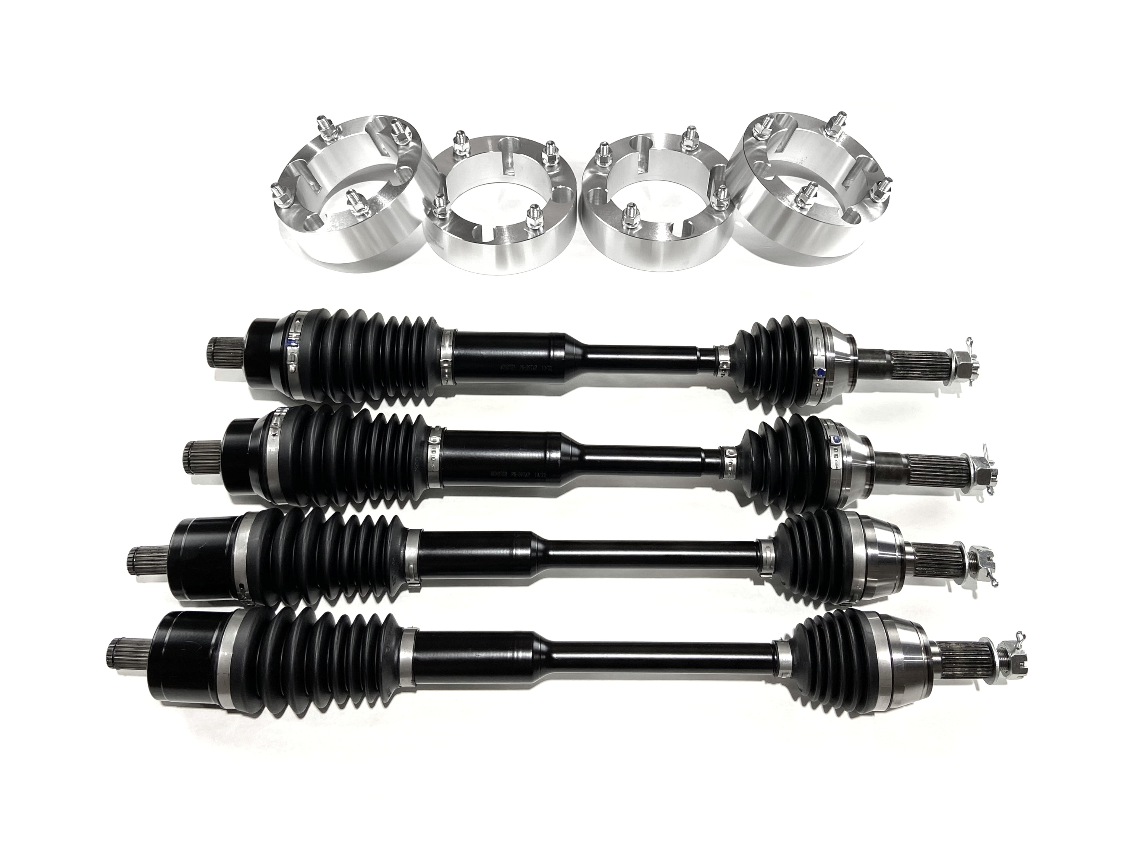 Monster XP Series Axle Set with 2" Spacers for Polaris Ranger 1332637 1332947 1