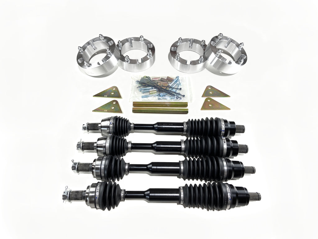 Monster CV Axle Set with 2" Lift & Spacers for Polaris Sportsman & Scrambler
