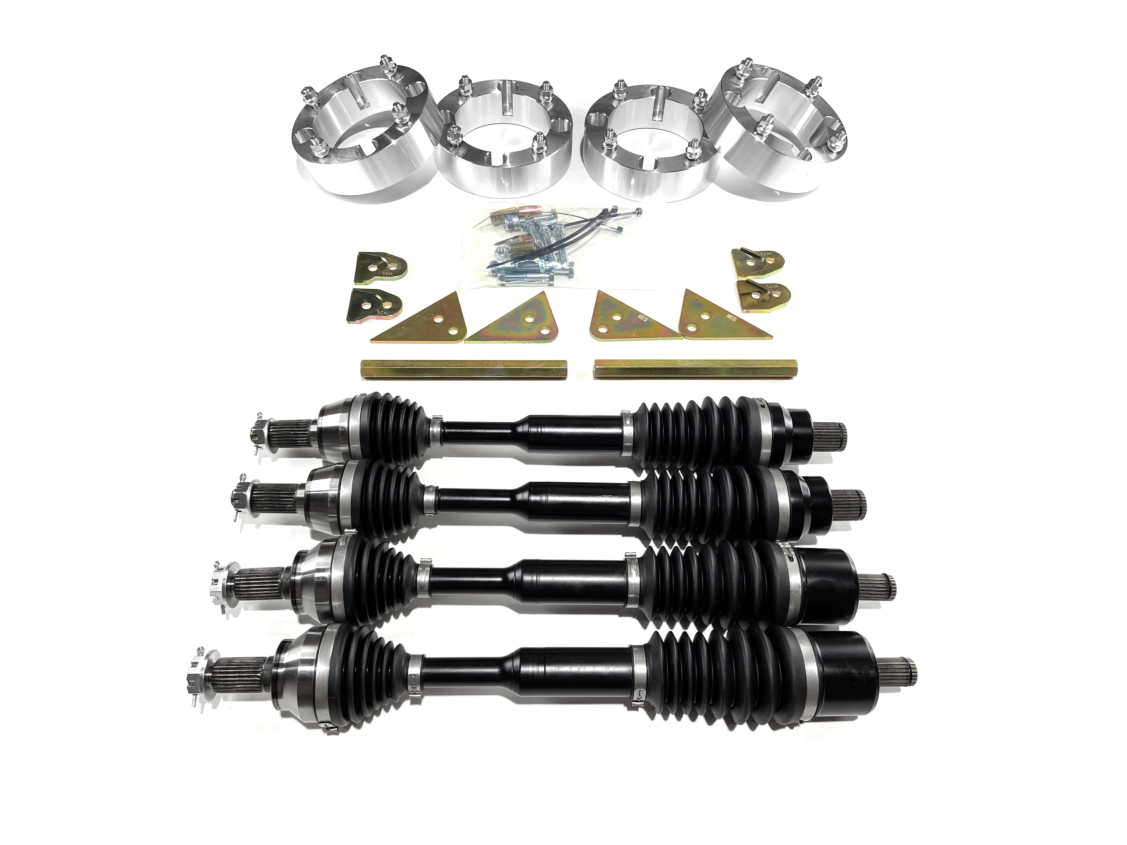Monster CV Axle Set with 2" Lift & Spacers for Polaris Sportsman & Scrambler 1