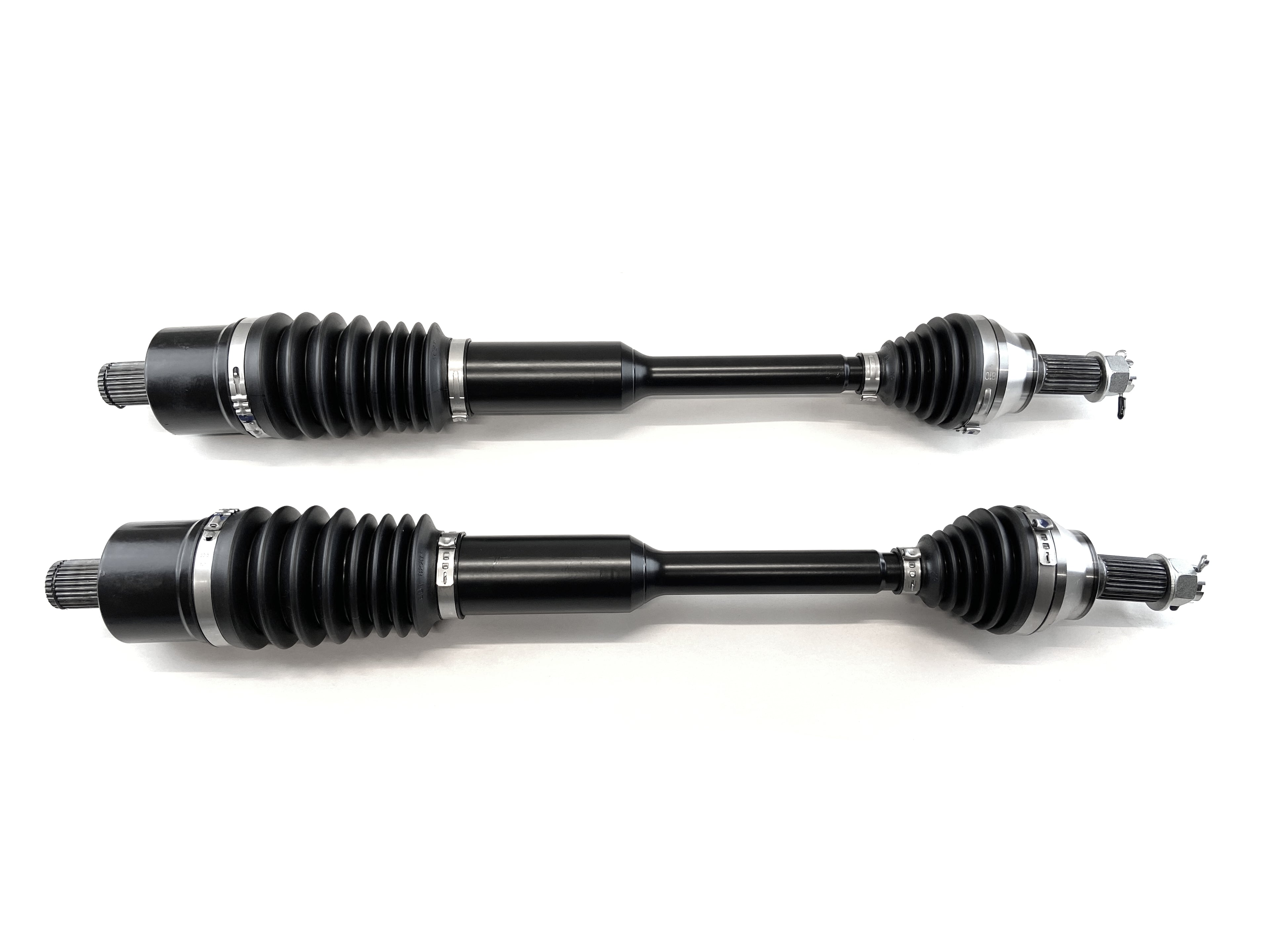 Monster XP Series Front CV Axles for Polaris 1334351, 1337122, Left & Right, Ranger 1000, XP 1000, Crew 1000, Telescoping, Built Tough, 4340 Chromoly Steel, Factory Length with 4" of Travel