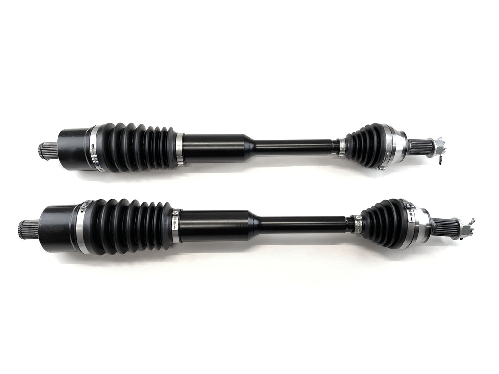 Monster XP Series Front CV Axles for Polaris 1334351, 1337122, Left & Right, Ranger 1000, XP 1000, Crew 1000, Telescoping, Built Tough, 4340 Chromoly Steel, Factory Length with 4" of Travel 1