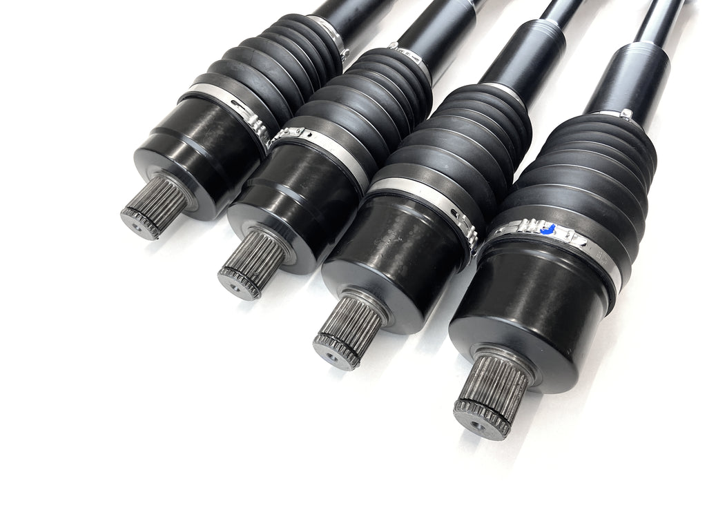 Monster XP Series Full CV Axle Set for Polaris Ranger XP 1000 & Crew XP 1000 2021, Front & Rear, Telescoping, Built Tough, 4340 Chromoly Steel, Direct Fit, Factory Length with 4" of Travel 4