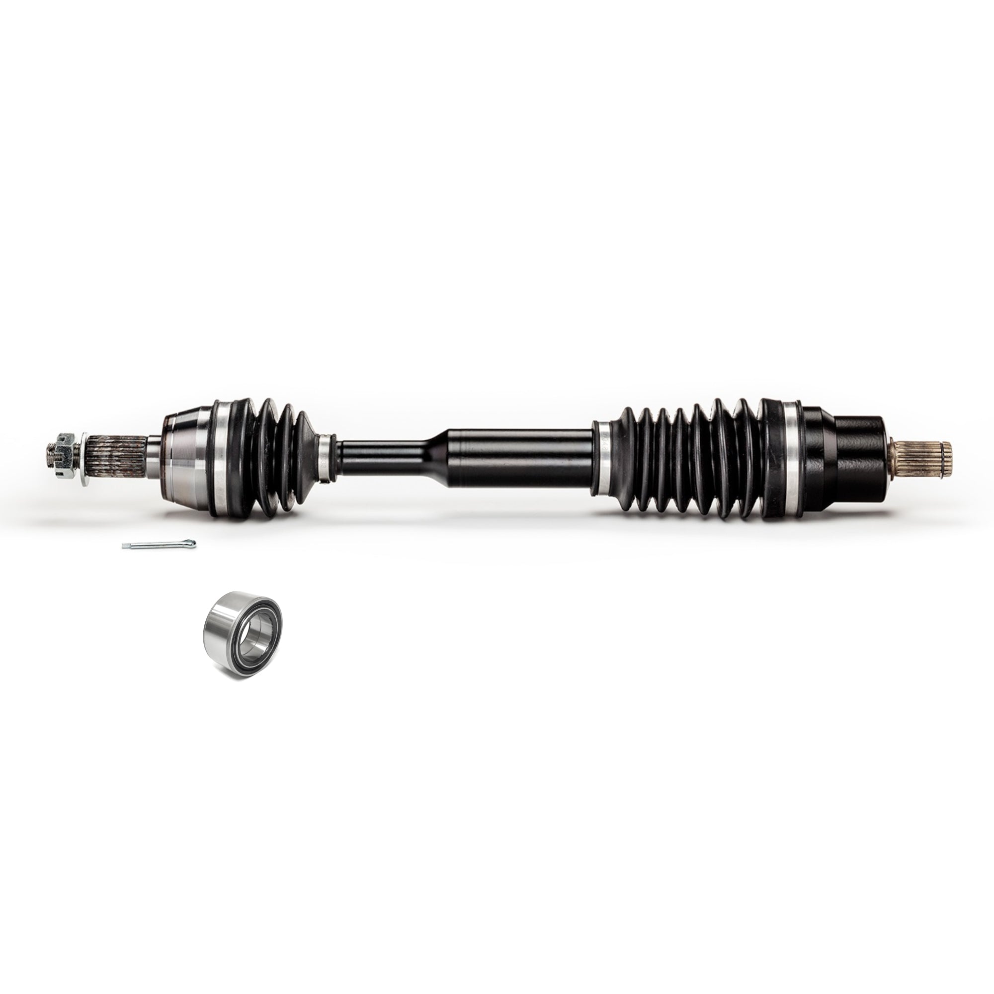 Monster XP Series Front CV Axle & Brg for Polaris 1332440, Left or Right, RZR 570 800, Telescoping, Built Tough, 4340 Chromoly Steel, Direct Fit, Factory Length with 4" of Travel