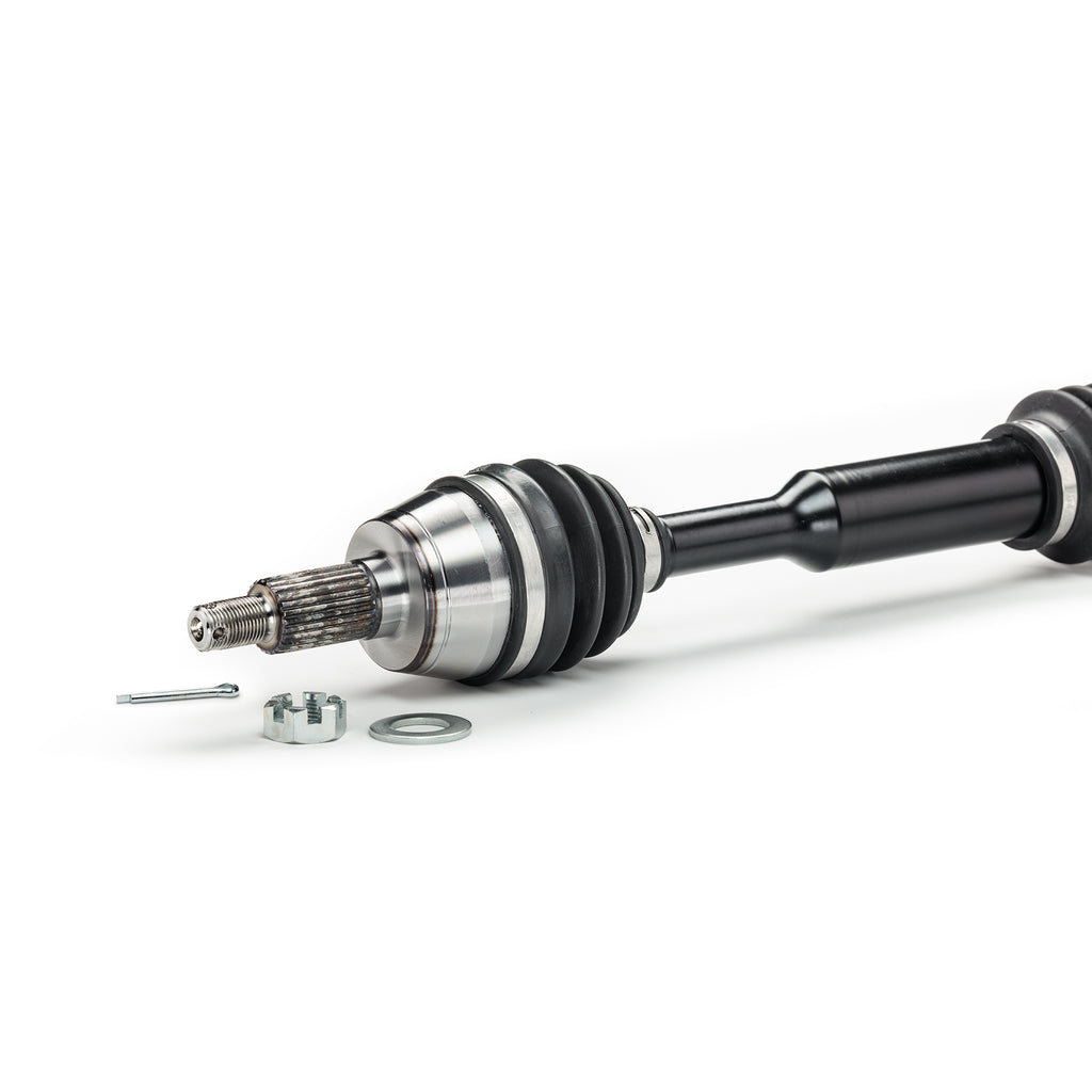 Monster XP Series Front CV Axles for Polaris 1332440, Left & Right, RZR 570 800, Telescoping, Built Tough, 4340 Chromoly Steel, Direct Fit, Factory Length with 4" of Travel 4