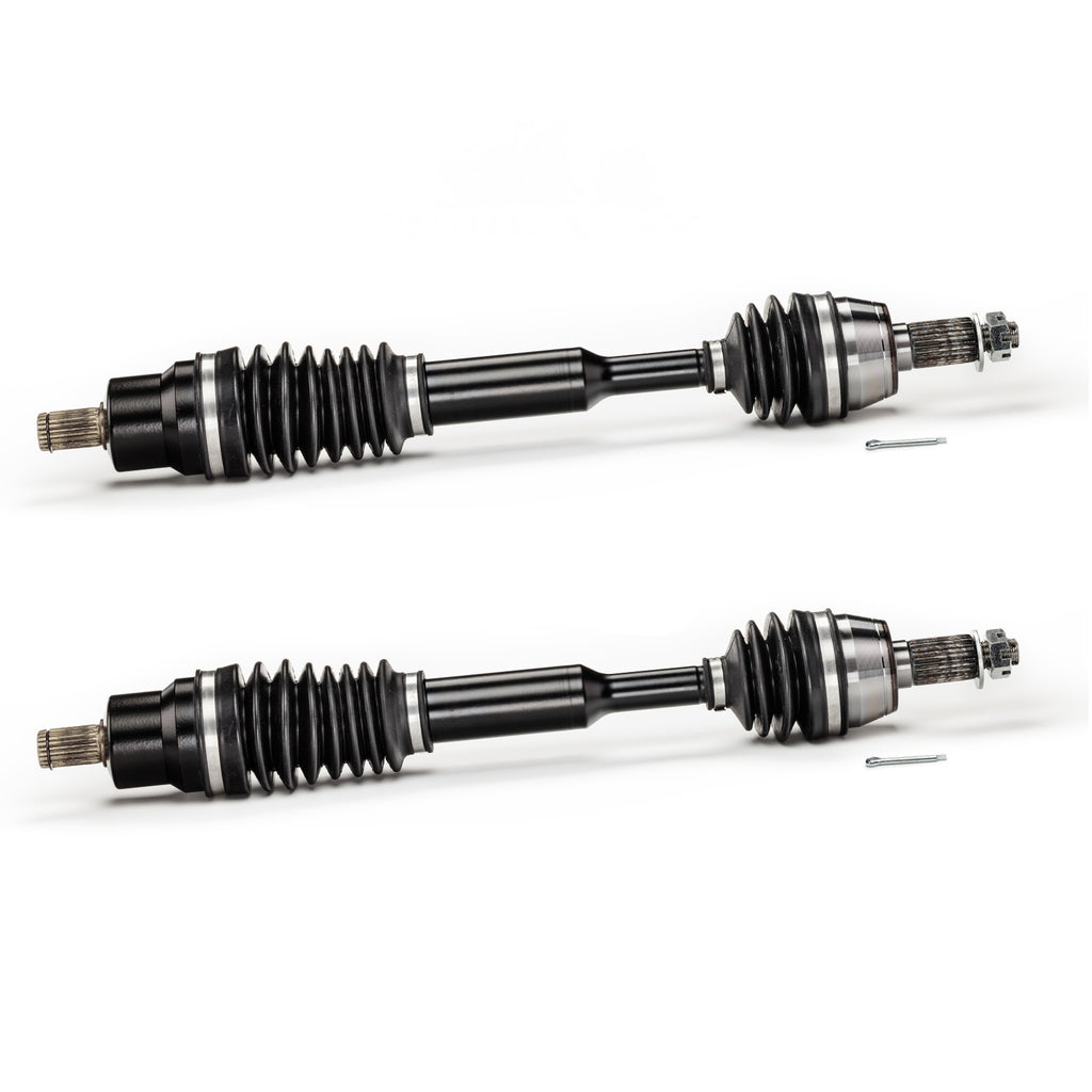 Monster XP Series Front CV Axles for Polaris 1332440, Left & Right, RZR 570 800, Telescoping, Built Tough, 4340 Chromoly Steel, Direct Fit, Factory Length with 4" of Travel 1