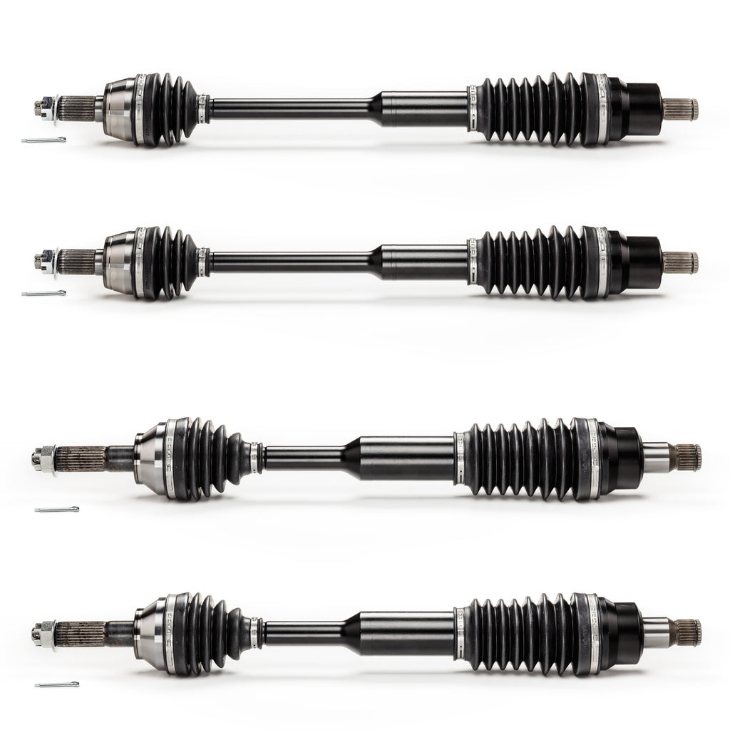Monster XP Series Full CV Axle Set for Polaris 1332637, 1332883, Front & Rear, RZR 4 800, RZR S 800, Built Tough, 4340 Chromoly Steel, Direct Fit, Telescoping, Factory Length with 4" of Travel 1