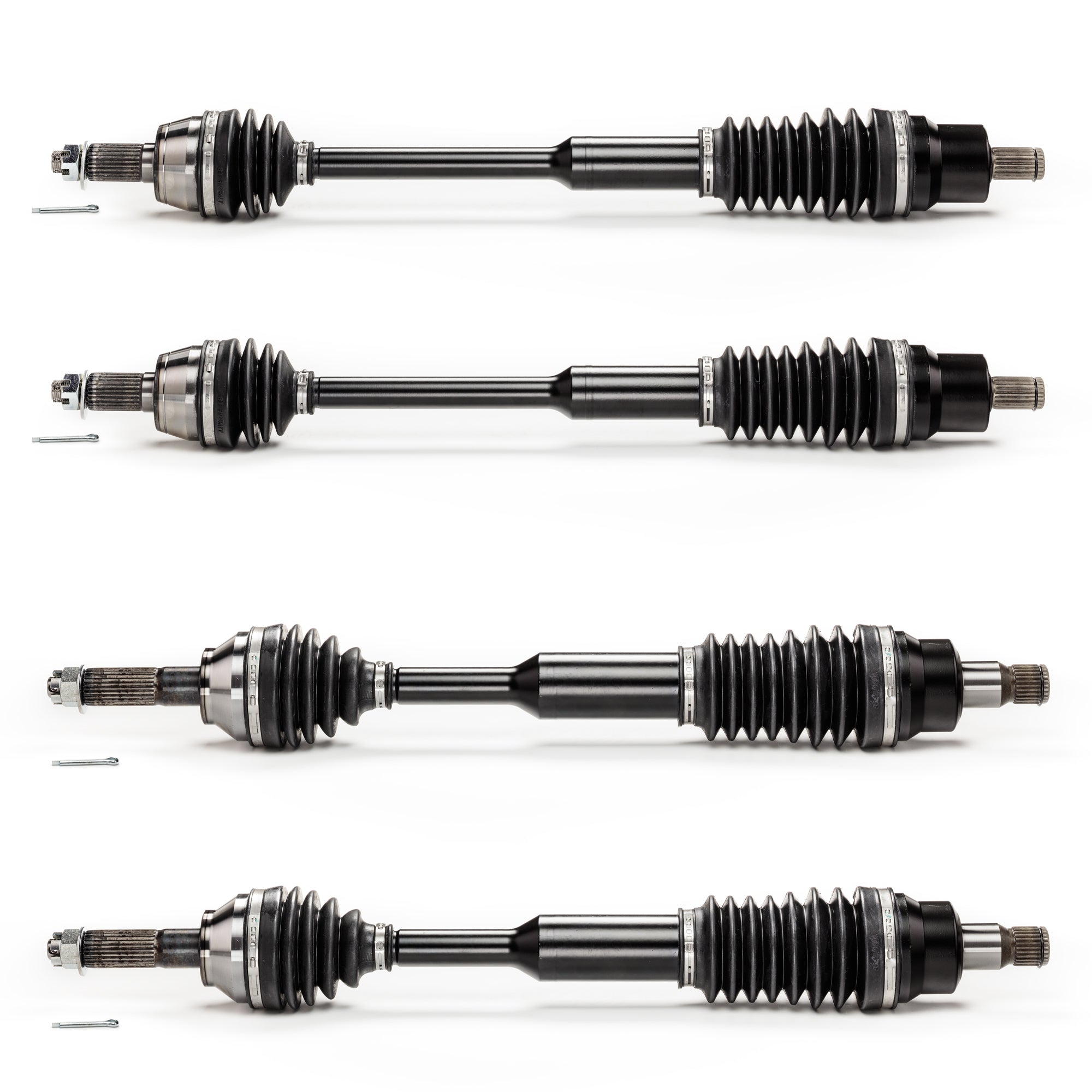 Monster XP Series Full CV Axle Set for Polaris 1332637, 1332883, Front & Rear, RZR 4 800, RZR S 800, Built Tough, 4340 Chromoly Steel, Direct Fit, Telescoping, Factory Length with 4" of Travel 1