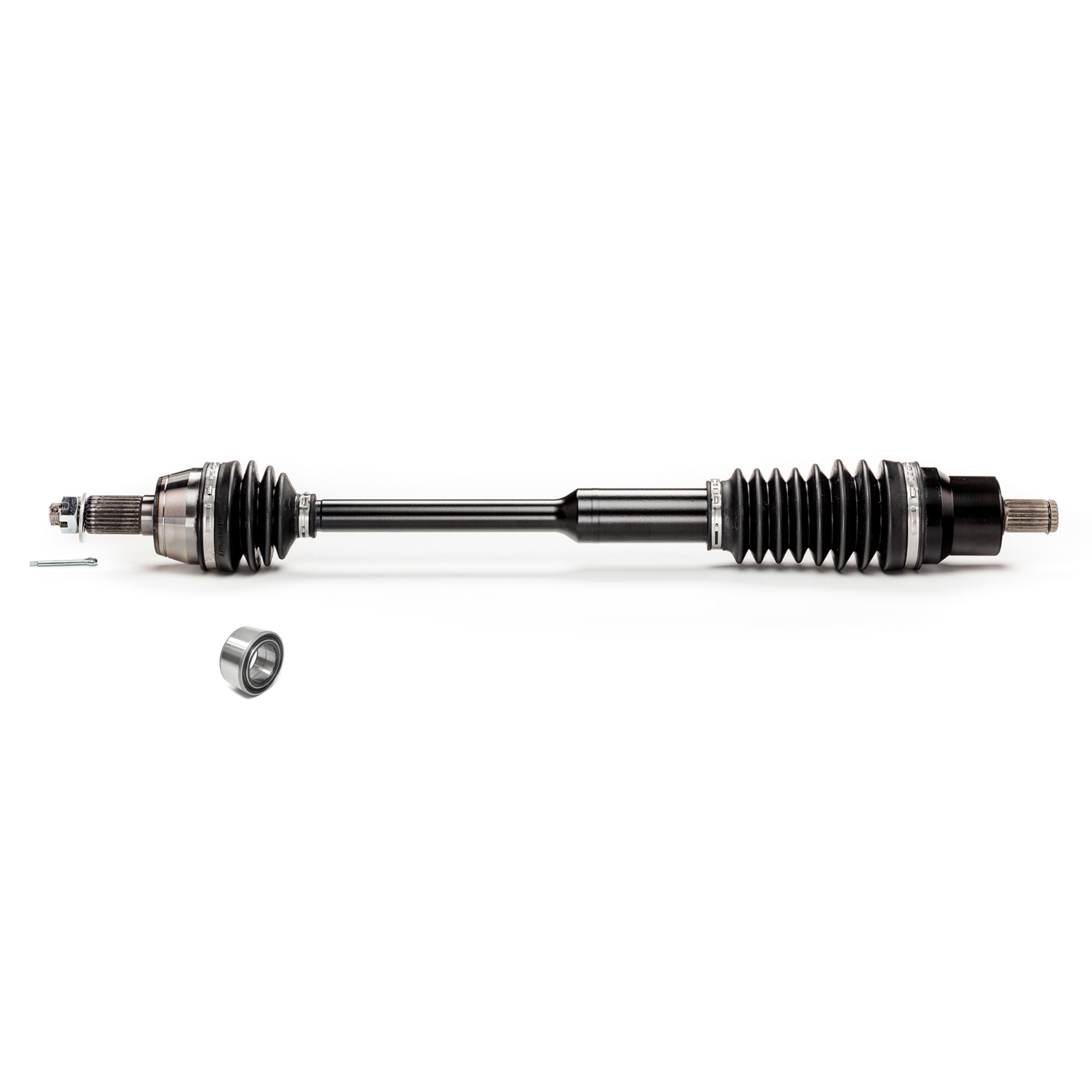 Monster XP Series Front CV Axle & Brg for Polaris 1332637, Telescoping, Built Tough, 4340 Chromoly Steel, Direct Fit, Factory Length with 4" of Travel