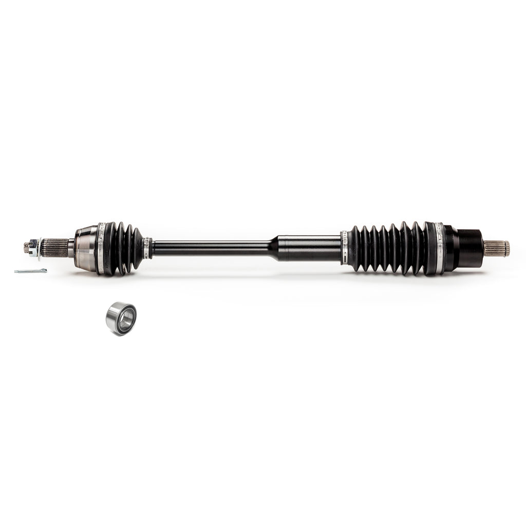 Monster XP Series Front CV Axle & Brg for Polaris 1332637, Telescoping, Built Tough, 4340 Chromoly Steel, Direct Fit, Factory Length with 4" of Travel 1
