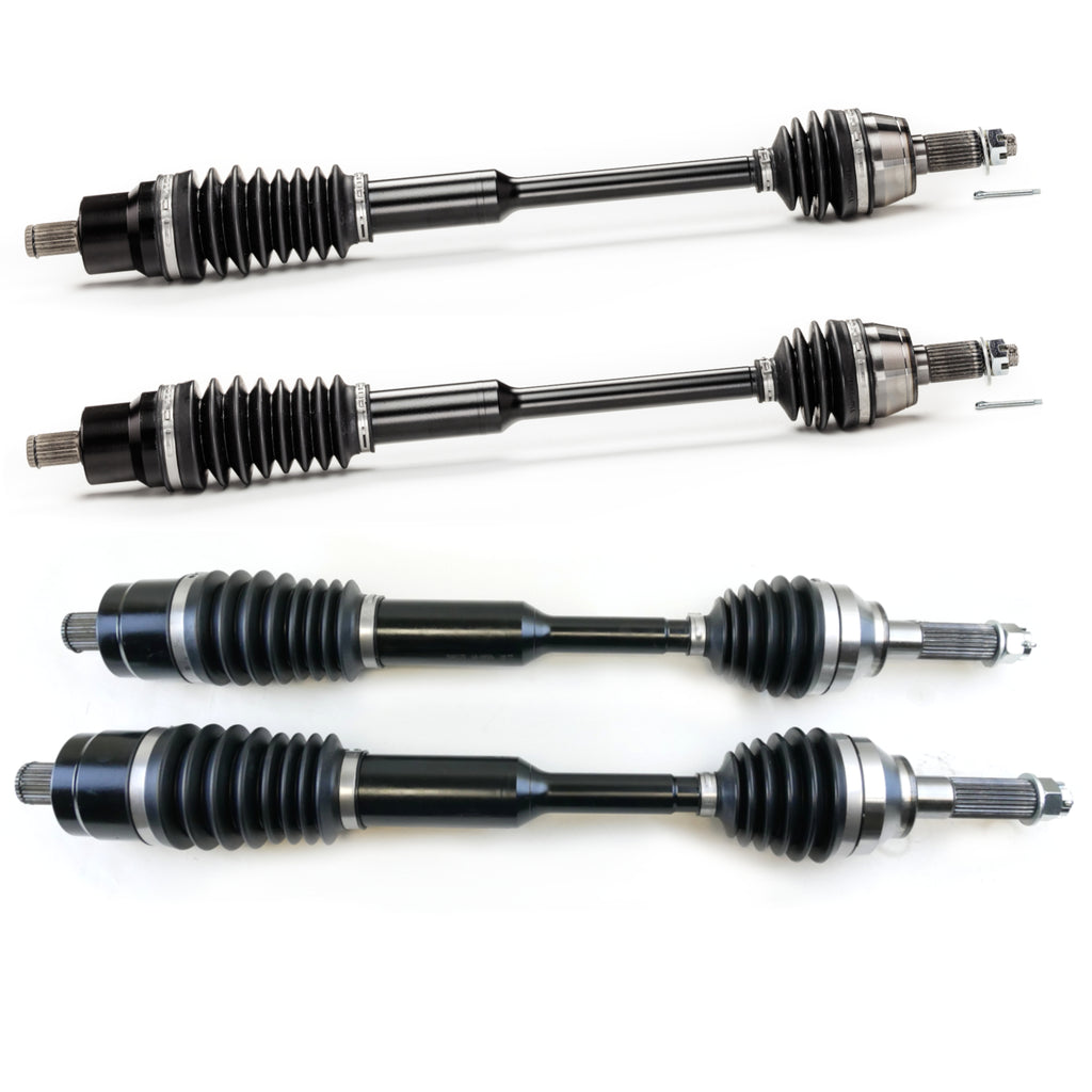 Monster XP Series Full CV Axle Set for Polaris 1332637 1333748, Ranger 900 1000, Front & Rear, Built Tough, 4340 Chromoly Steel, Direct Fit, fits Stock up to a 4" Lift 1