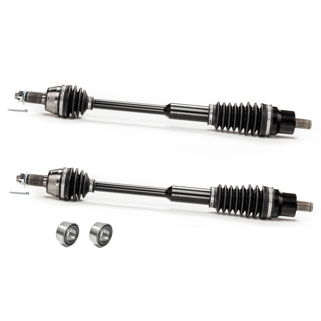 Monster XP Series Front CV Axles & Brgs for Polaris 1332637, Left & Right, Telescoping, Built Tough, 4340 Chromoly Steel, Direct Fit, Factory Length with 4" of Travel 1