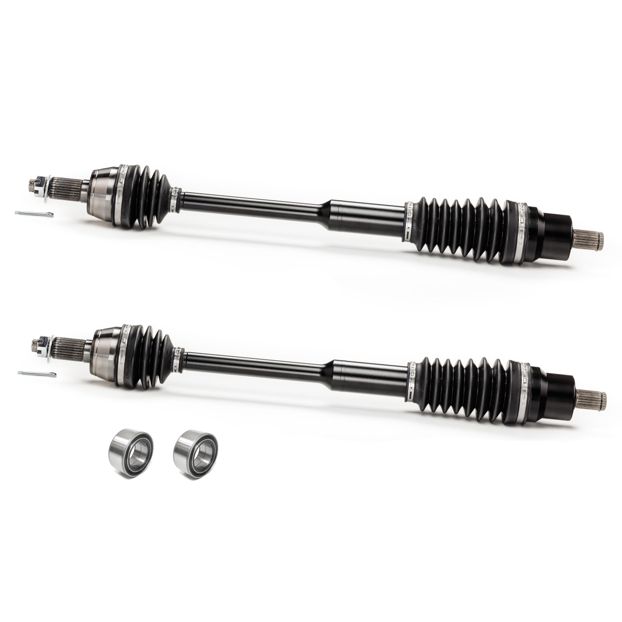 Monster XP Series Front CV Axles & Brgs for Polaris 1332637, Left & Right, Telescoping, Built Tough, 4340 Chromoly Steel, Direct Fit, Factory Length with 4" of Travel 1