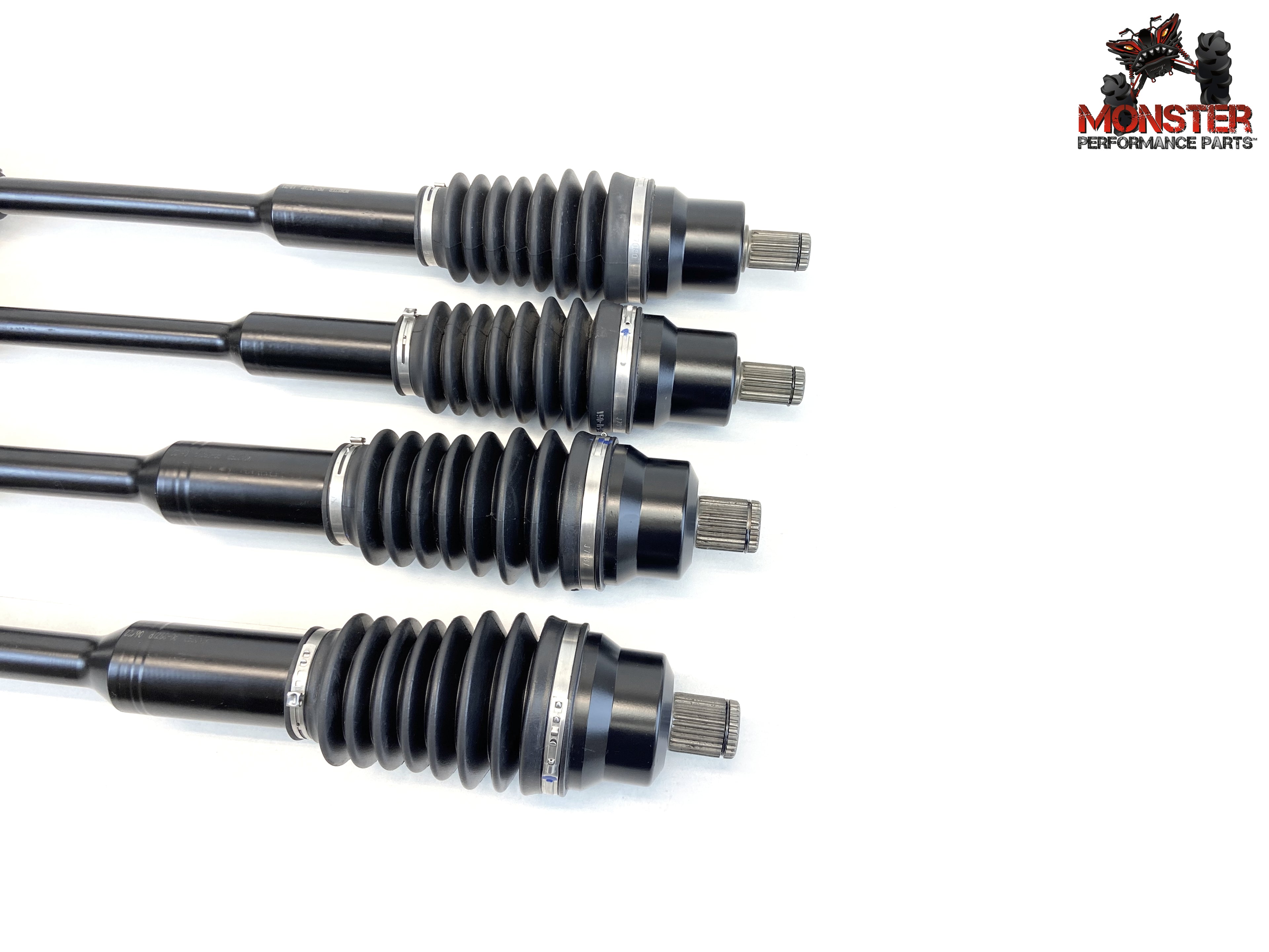 Monster XP Series Full CV Axle Set for Polaris 1332637 1332947, Front & Rear, Built Tough, 4340 Chromoly Steel, Direct Fit, Telescoping, Factory Length with 4" of Travel 2