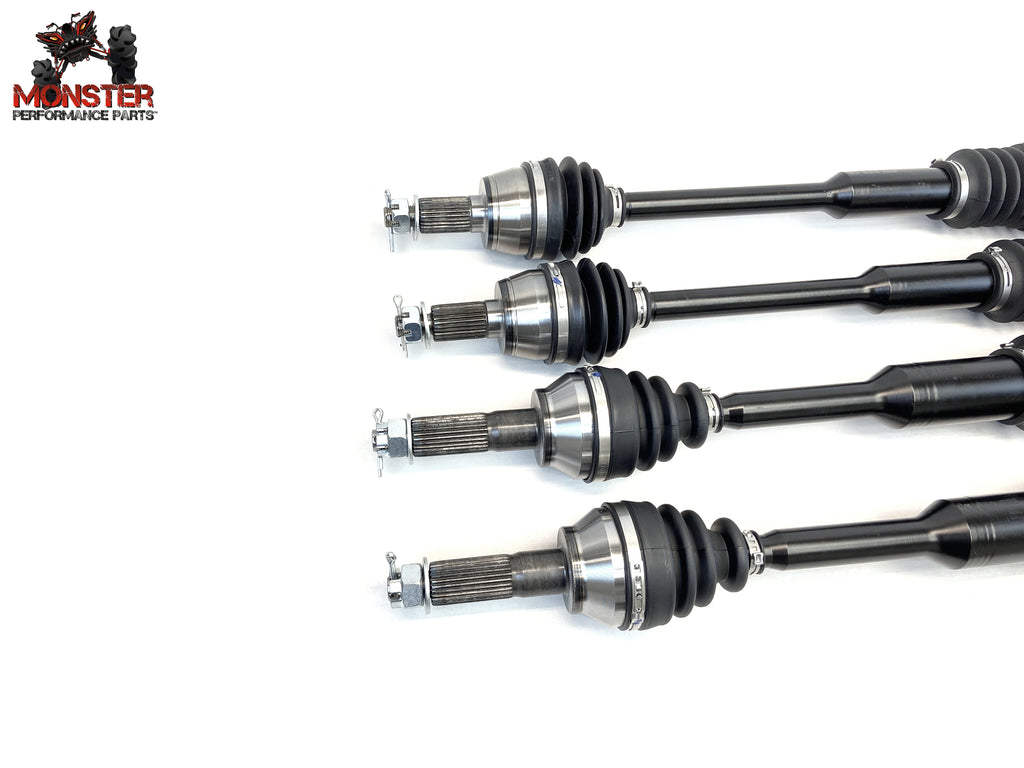 Monster XP Series Full CV Axle Set for Polaris 1332637 1332947, Front & Rear, Built Tough, 4340 Chromoly Steel, Direct Fit, Telescoping, Factory Length with 4" of Travel 3