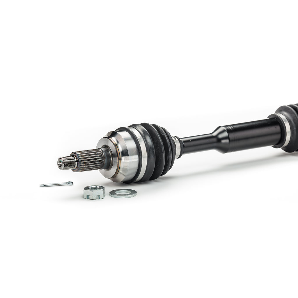Monster XP Series Front CV Axles & Brgs for Polaris 1332383, Left & Right, Sportsman & Scrambler 850 1000, Telescoping, Built Tough, 4340 Chromoly Steel, Direct Fit, Factory Length with 4" of Travel 4