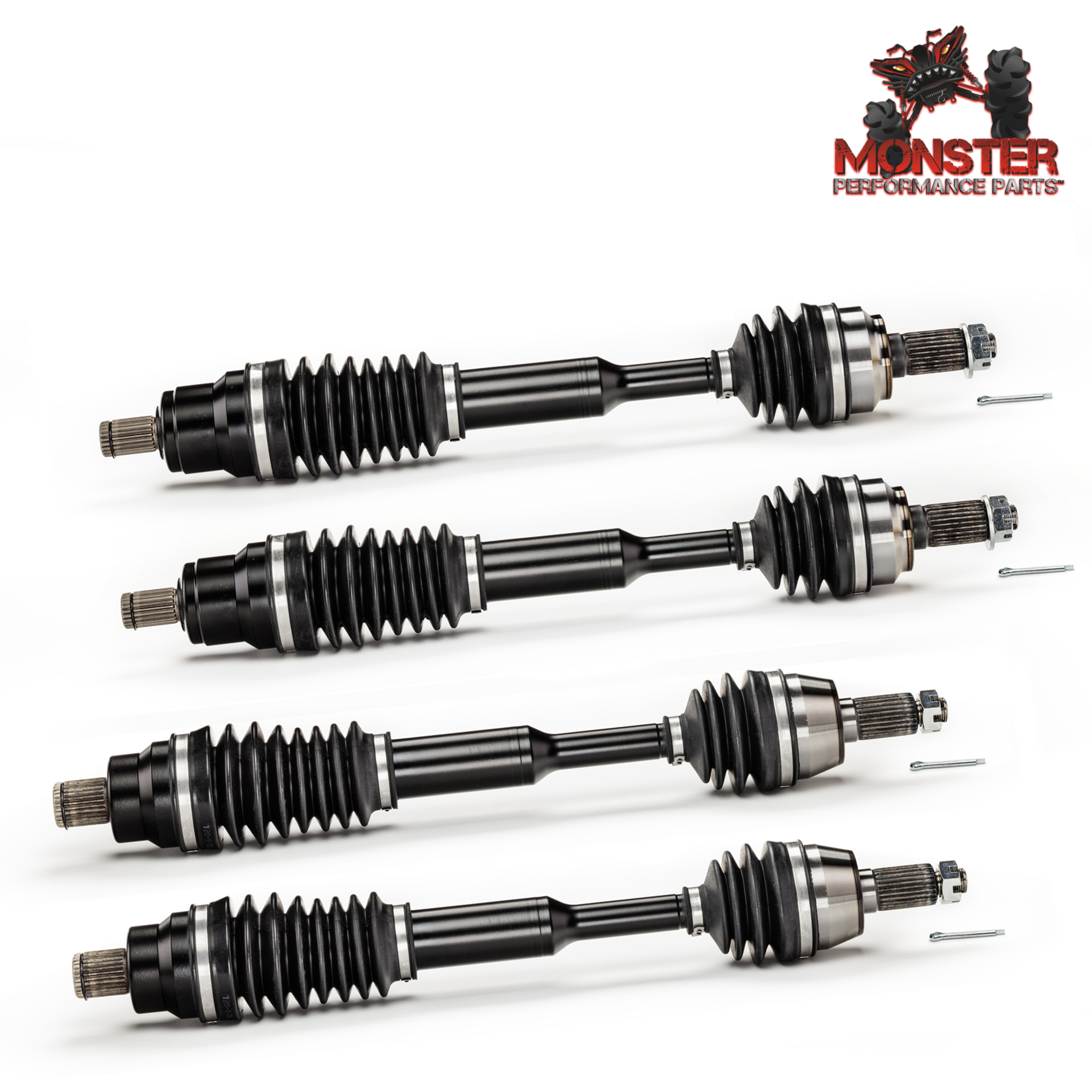 Monster XP Series CV Axle Set with 2" Lift for Polaris Sportsman & Scrambler 3
