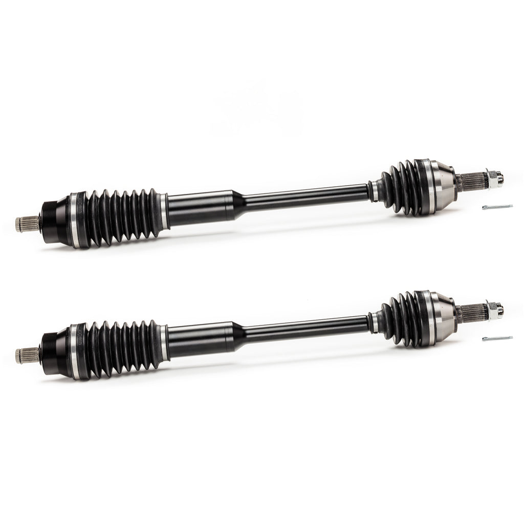 Monster XP Series Front CV Axles for Polaris  1332825, Left & Right, RZR 900 XP XP4 900, Telescoping, Built Tough, 4340 Chromoly Steel, Direct Fit, Factory Length with 4" of Travel 1