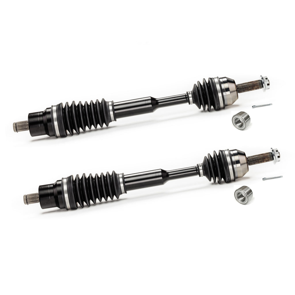 Monster XP Series Front CV Axles & Brgs for Polaris 1332690, Left & Right, Ranger 400 500 570 800, Telescoping, Built Tough, 4340 Chromoly Steel, Direct Fit, Factory Length with 4" of Travel