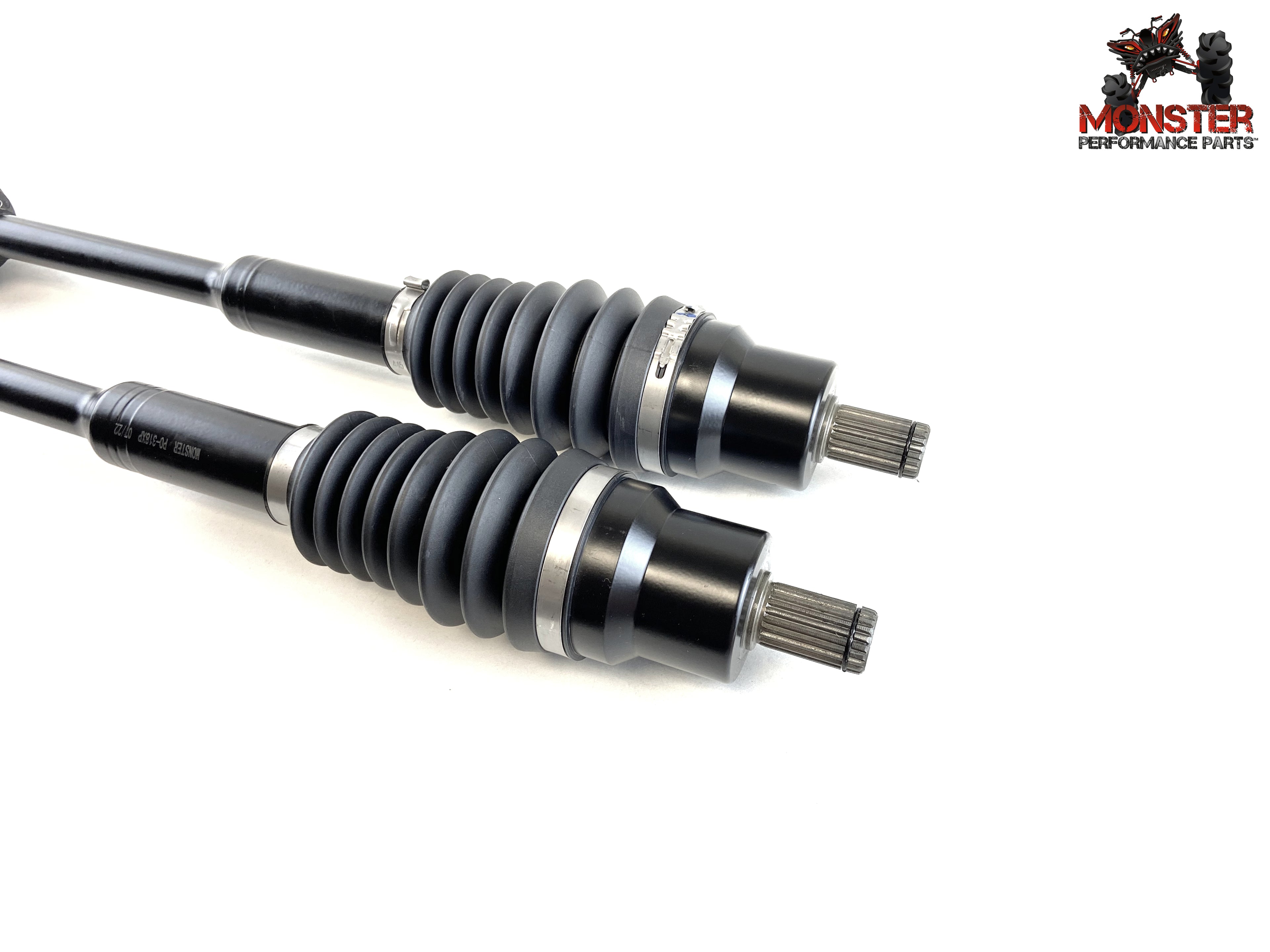 Monster XP Series Full CV Axle Set for Polaris 1332858, 1332894, 1332895, Telescoping, Built Tough, 4340 Chromoly Steel, Direct Fit, Factory Length with 4" of Travel 3