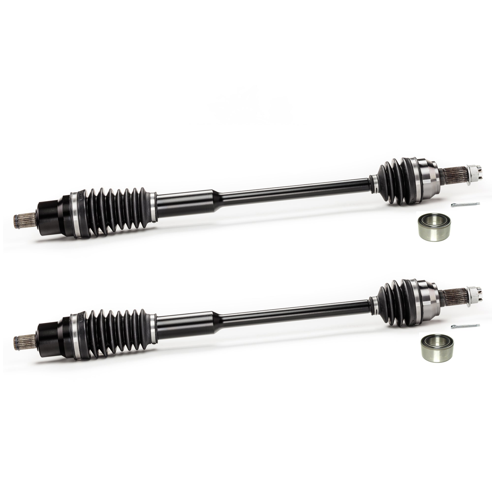 Monster XP Series Front CV Axles & Brgs for Polaris RZR XP XP4 1000 2014-2015 Left & Right, Telescoping, Built Tough, 4340 Chromoly Steel, Direct Fit, Factory Length with 4" of Travel