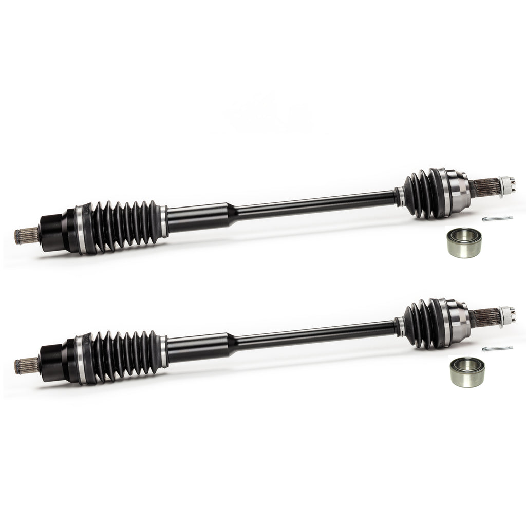 Monster XP Series Front CV Axles & Brgs for Polaris RZR XP XP4 1000 2014-2015 Left & Right, Telescoping, Built Tough, 4340 Chromoly Steel, Direct Fit, Factory Length with 4" of Travel 1