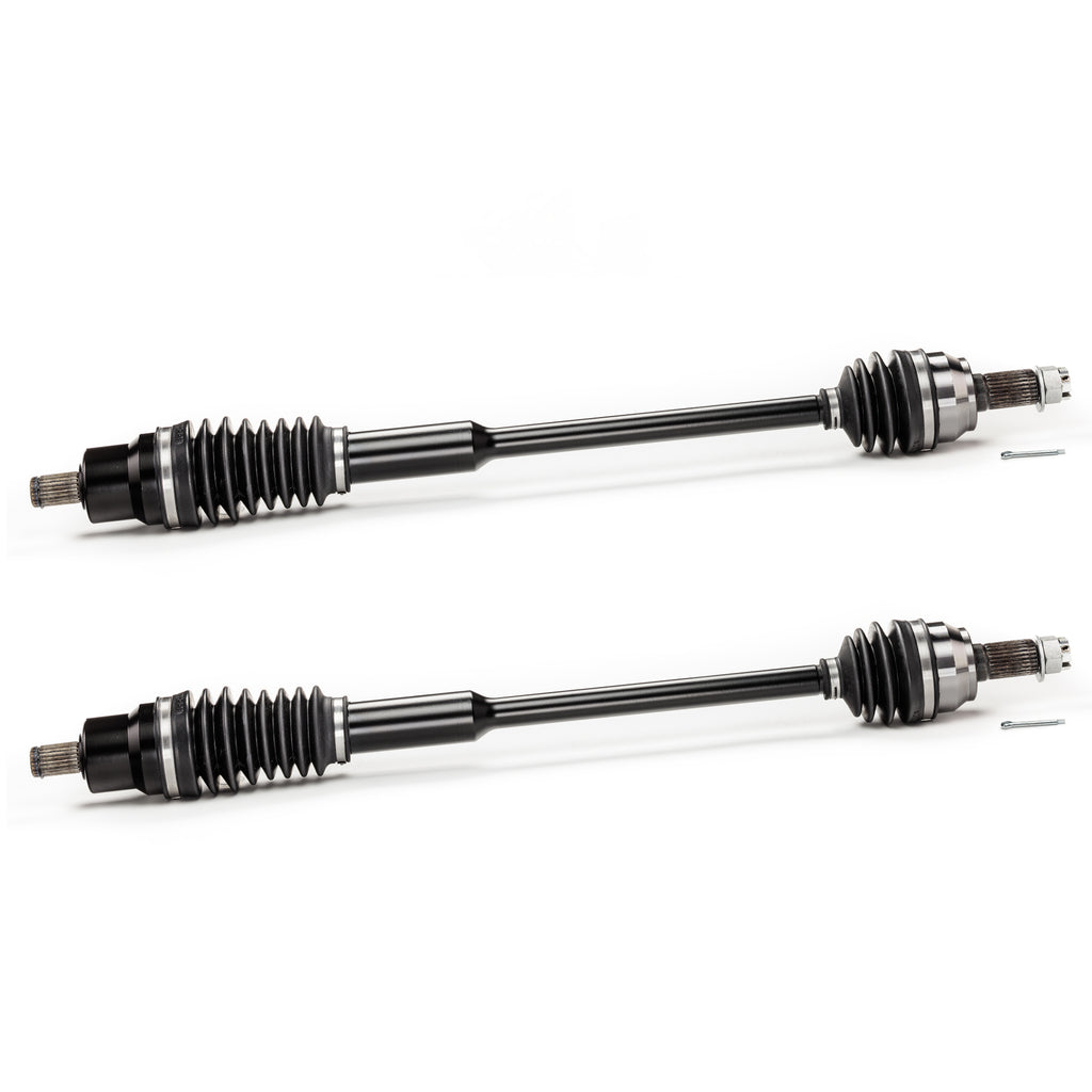 Monster XP Series Front CV Axles for Polaris RZR XP XP4 1000 2014-2015, Left & Right, Telescoping, Built Tough, 4340 Chromoly Steel, Direct Fit, Factory Length with 4" of Travel