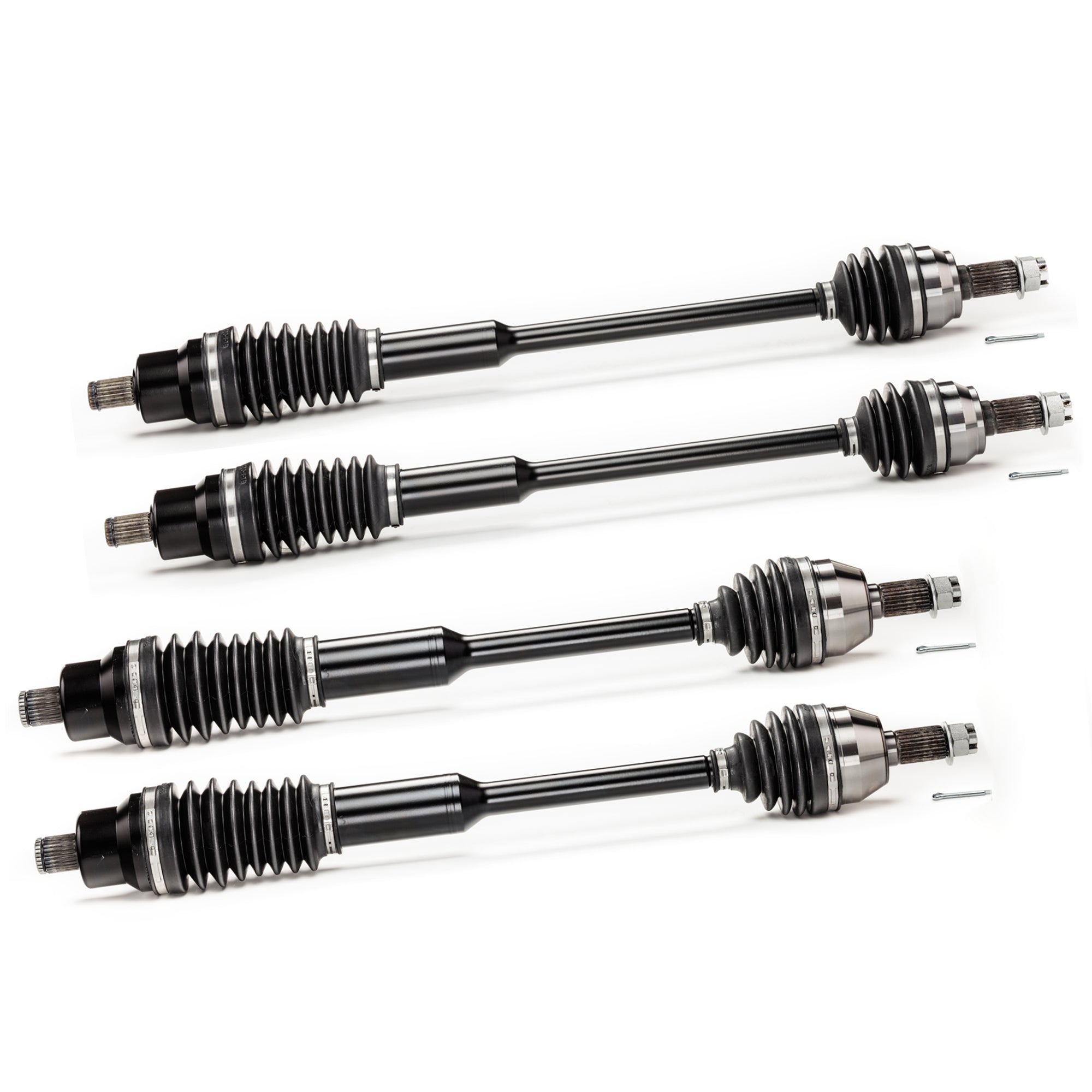 Monster XP Series Full CV Axle Set for Polaris RZR XP XP4 1000 2014-2015, Front & Rear, Telescoping, Built Tough, 4340 Chromoly Steel, Direct Fit, Factory Length with 4" of Travel 1