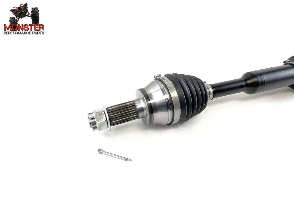 Monster XP Series Front CV Axle & Brg for Polaris 1333948, Left or Right, RZR 900 50" 55" Trail 900, Telescoping, Built Tough, 4340 Chromoly Steel, Direct Fit, Factory Length with 4" of Travel 3