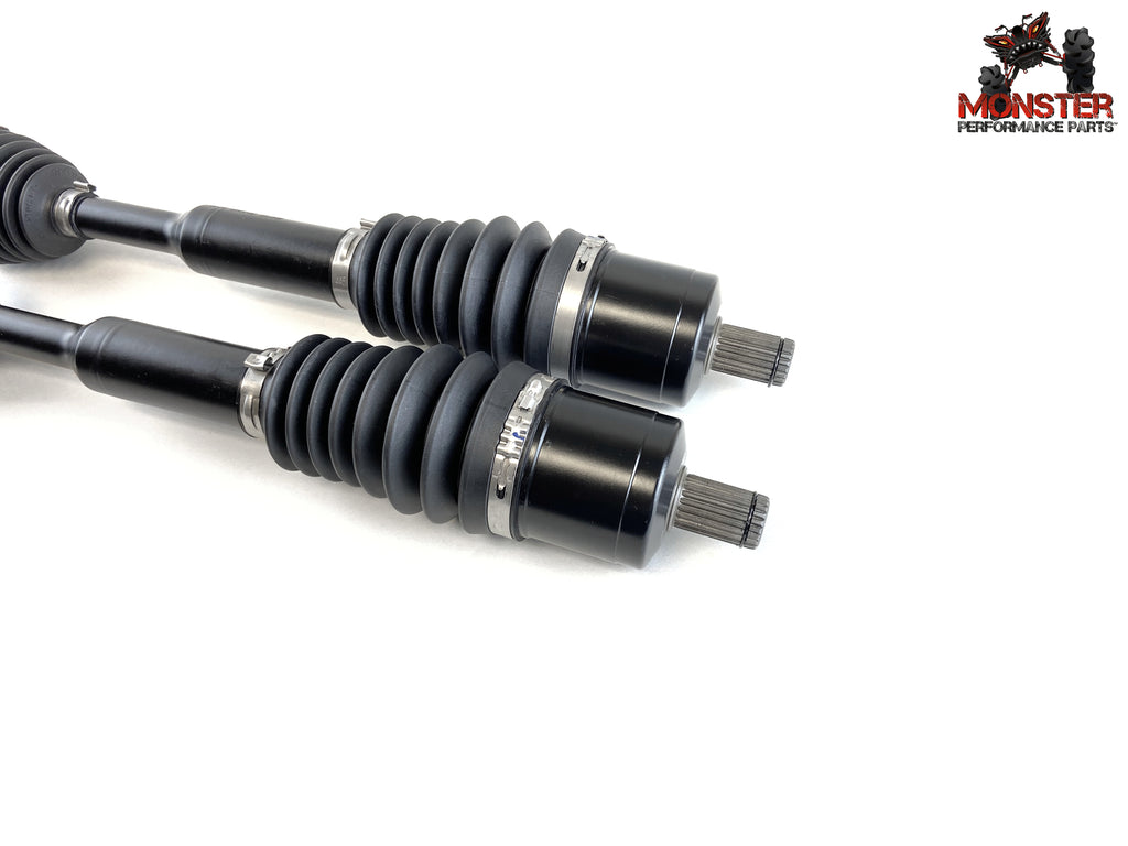 Monster XP Series Front CV Axles for Polaris 1333948, Left & Right, RZR 900 50" 55" Trail 900, Telescoping, Built Tough, 4340 Chromoly Steel, Direct Fit, Factory Length with 4" of Travel 4
