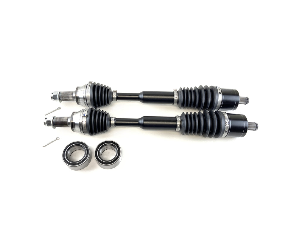 Monster XP Series Front CV Axles & Brgs for Polaris 1333948, Left & Right, RZR 900 50" 55" Trail 900, Telescoping, Built Tough, 4340 Chromoly Steel, Direct Fit, Factory Length with 4" of Travel 1
