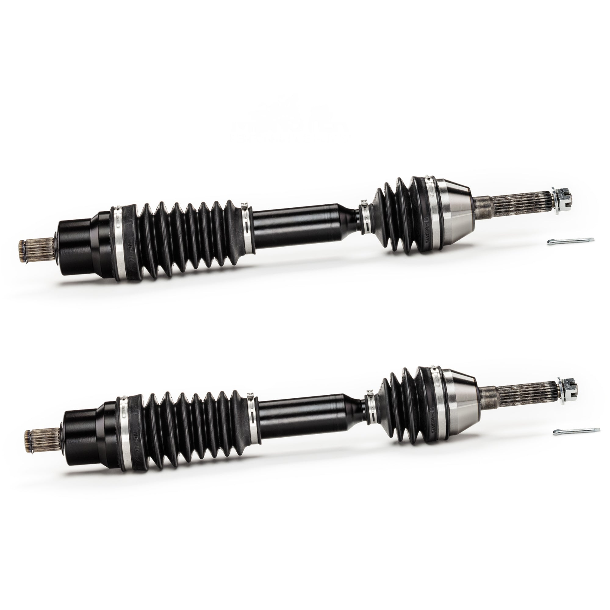 Monster XP Series Front CV Axles for Polaris 1332881, Left & Right, Sportsman 400 450 500 700 800, Telescoping, Built Tough, 4340 Chromoly Steel, Direct Fit, Factory Length with 4" of Travel