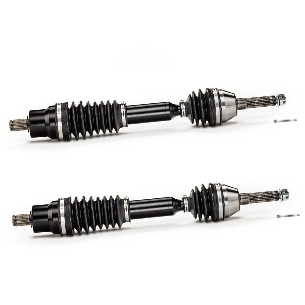 Monster XP Series Front CV Axles for Polaris 1332881, Left & Right, Sportsman 400 450 500 700 800, Telescoping, Built Tough, 4340 Chromoly Steel, Direct Fit, Factory Length with 4" of Travel 1