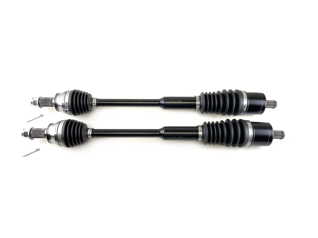 Monster XP Series Front CV Axles for Polaris 1333263, Left & Right, RZR S 900 1000, RZR 4 900, General 1000, Telescoping, Built Tough, 4340 Chromoly Steel, Factory Length with 4" of Travel 1