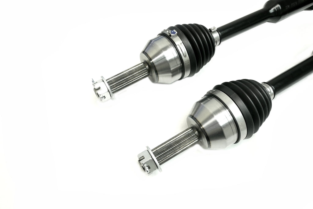 Monster XP Series Front CV Axles & Brgs for Polaris 1333238, Left & Right, Ranger 500 570 ETX EV, Telescoping, Built Tough, 4340 Chromoly Steel, Direct Fit, Factory Length with 4" of Travel 4