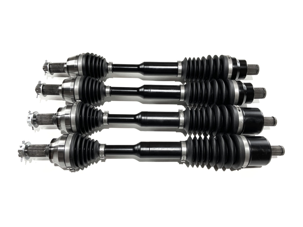 Monster XP Series Full CV Axle Set for Polaris 1333431, 1332642, Front & Rear, Telescoping, Built Tough, 4340 Chromoly Steel, Direct Fit, Factory Length with 4" of Travel