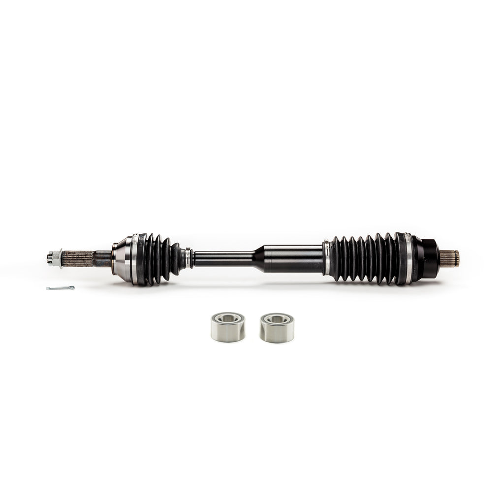 Monster XP Series Rear CV Axle & Brgs for Polaris 1332814, Ranger 500 800, Telescoping, Built Tough, 4340 Chromoly Steel, Direct Fit, Factory Length with 4" of Travel