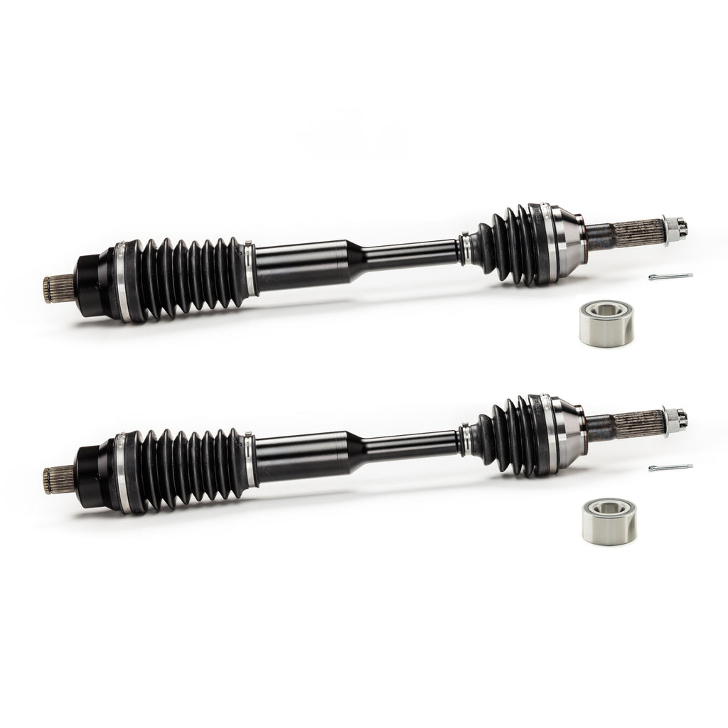 Monster XP Series Rear CV Axles & Brgs for Polaris 1332878, Left & Right, Ranger 500 800, Telescoping, Built Tough, 4340 Chromoly Steel, Direct Fit, Factory Length with 4" of Travel 1