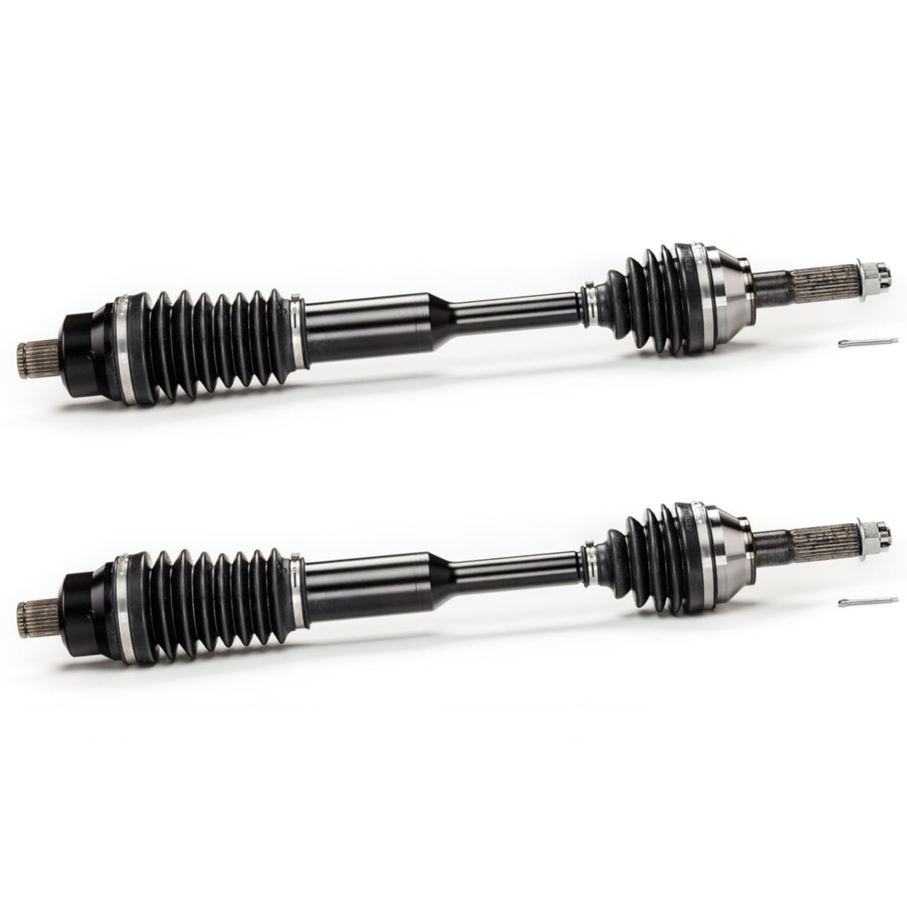 Monster XP Series Rear CV Axles for Polaris 1332814, Left & Right, Ranger 500 800, Telescoping, Built Tough, 4340 Chromoly Steel, Direct Fit, Factory Length with 4" of Travel 1