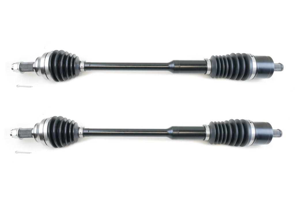 Monster XP Series Front CV Axles for Polaris 1334491, Left & Right, RZR XP XP4 1000 2017 2018 2019, Telescoping, Built Tough, 4340 Chromoly Steel, Direct Fit, Factory Length with 4" of Travel 1